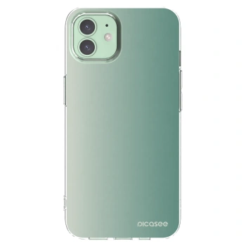 Picasee átlátszó szilikon tok az alábbi mobiltelefonokra Apple iPhone 12 - Misty Sage