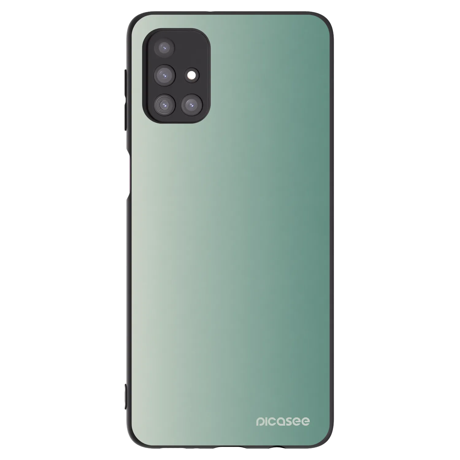 Picasee fekete szilikon tok az alábbi mobiltelefonokra Samsung Galaxy M31s - Misty Sage