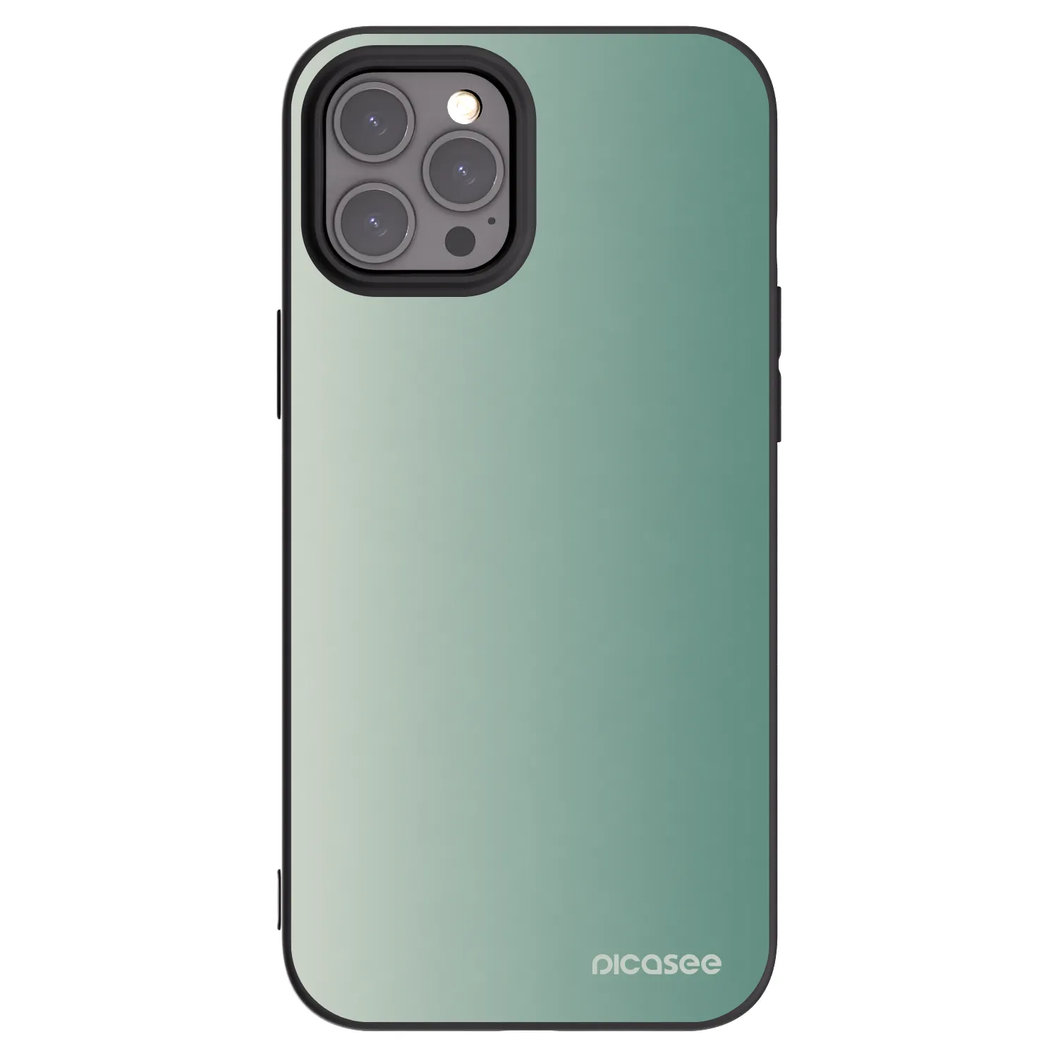 Picasee fekete szilikon tok az alábbi mobiltelefonokra Apple iPhone 12 Pro Max - Misty Sage