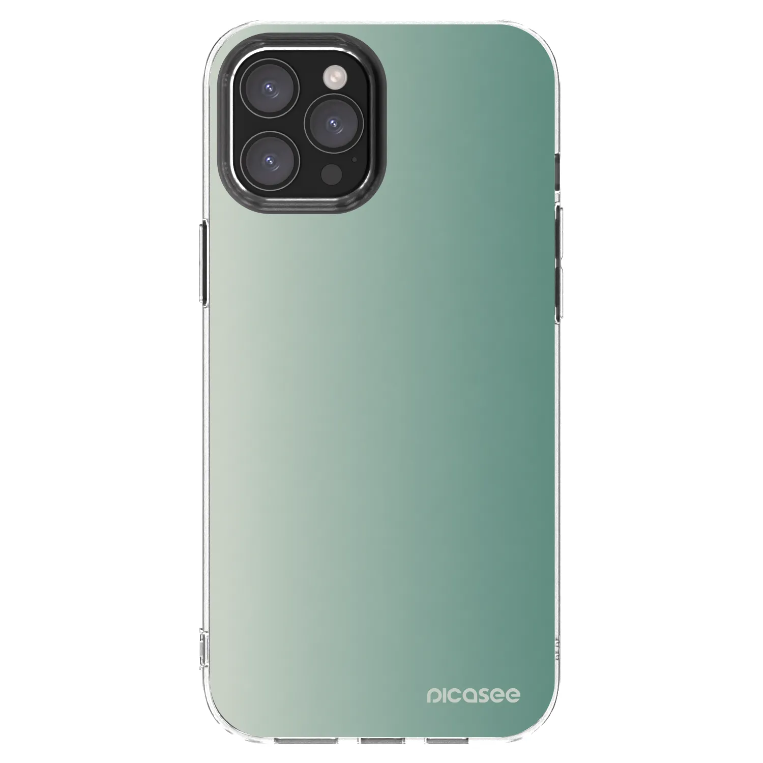 Picasee átlátszó szilikon tok az alábbi mobiltelefonokra Apple iPhone 12 Pro Max - Misty Sage