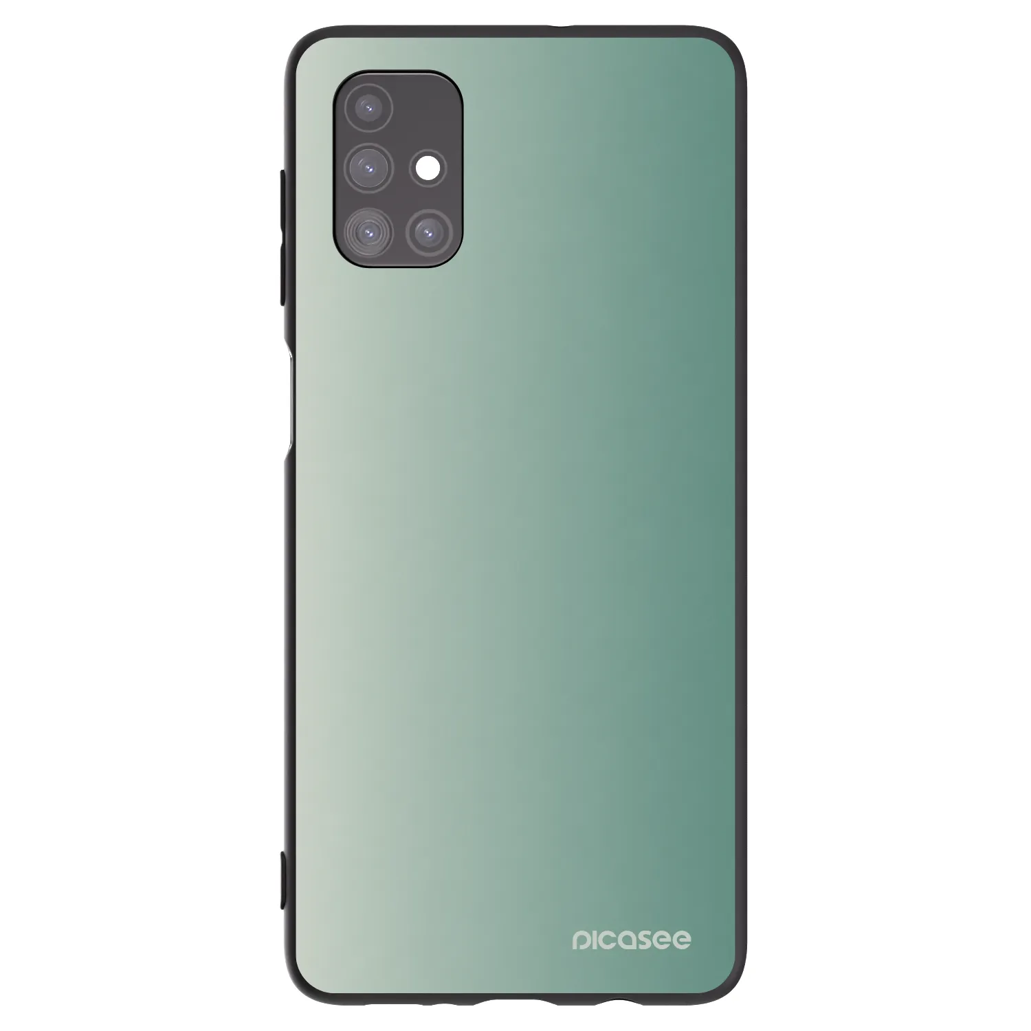 Picasee fekete szilikon tok az alábbi mobiltelefonokra Samsung Galaxy M51 M515F - Misty Sage