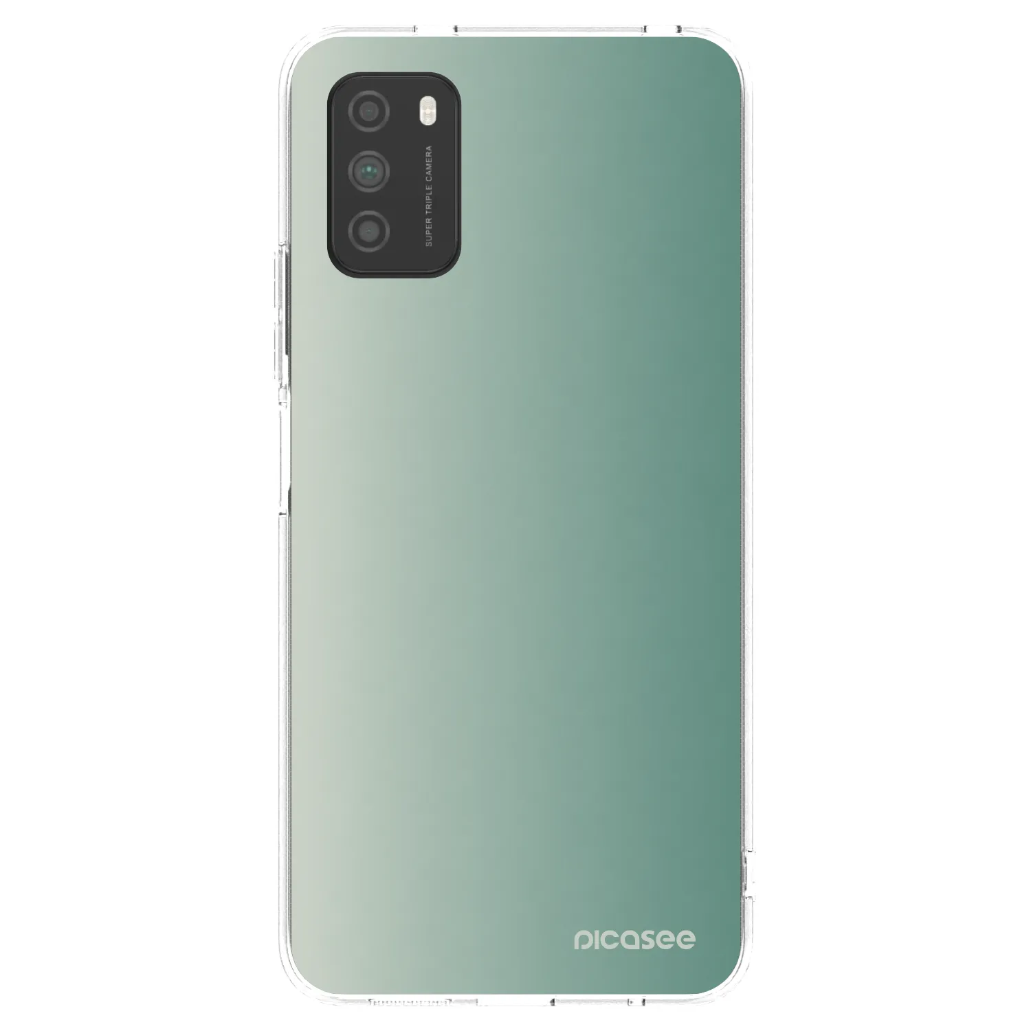 Picasee átlátszó szilikon tok az alábbi mobiltelefonokra Xiaomi Poco M3 - Misty Sage