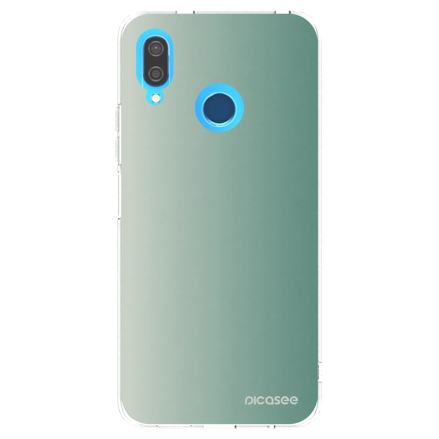Picasee átlátszó szilikon tok az alábbi mobiltelefonokra Huawei P20 Lite - Misty Sage