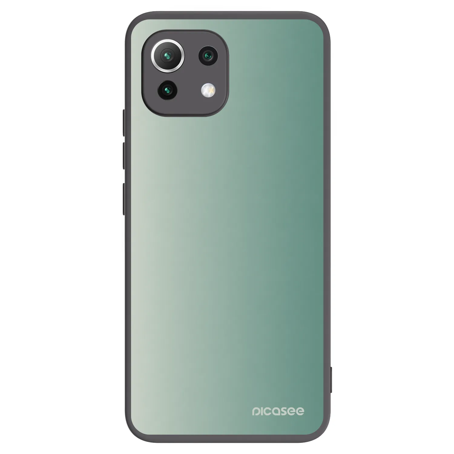 Picasee fekete szilikon tok az alábbi mobiltelefonokra Xiaomi Mi 11 Lite - Misty Sage