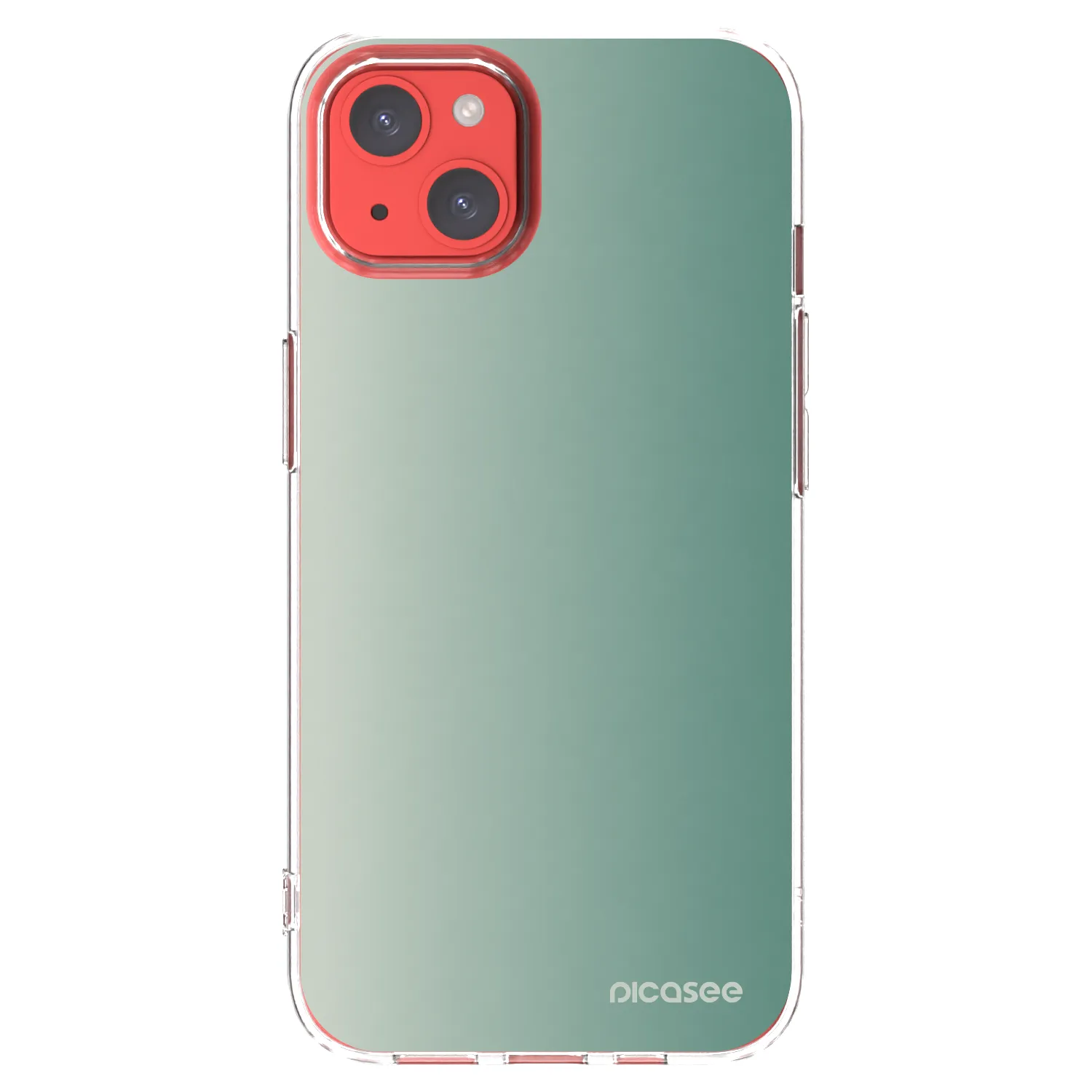 Picasee átlátszó szilikon tok az alábbi mobiltelefonokra Apple iPhone 13 - Misty Sage