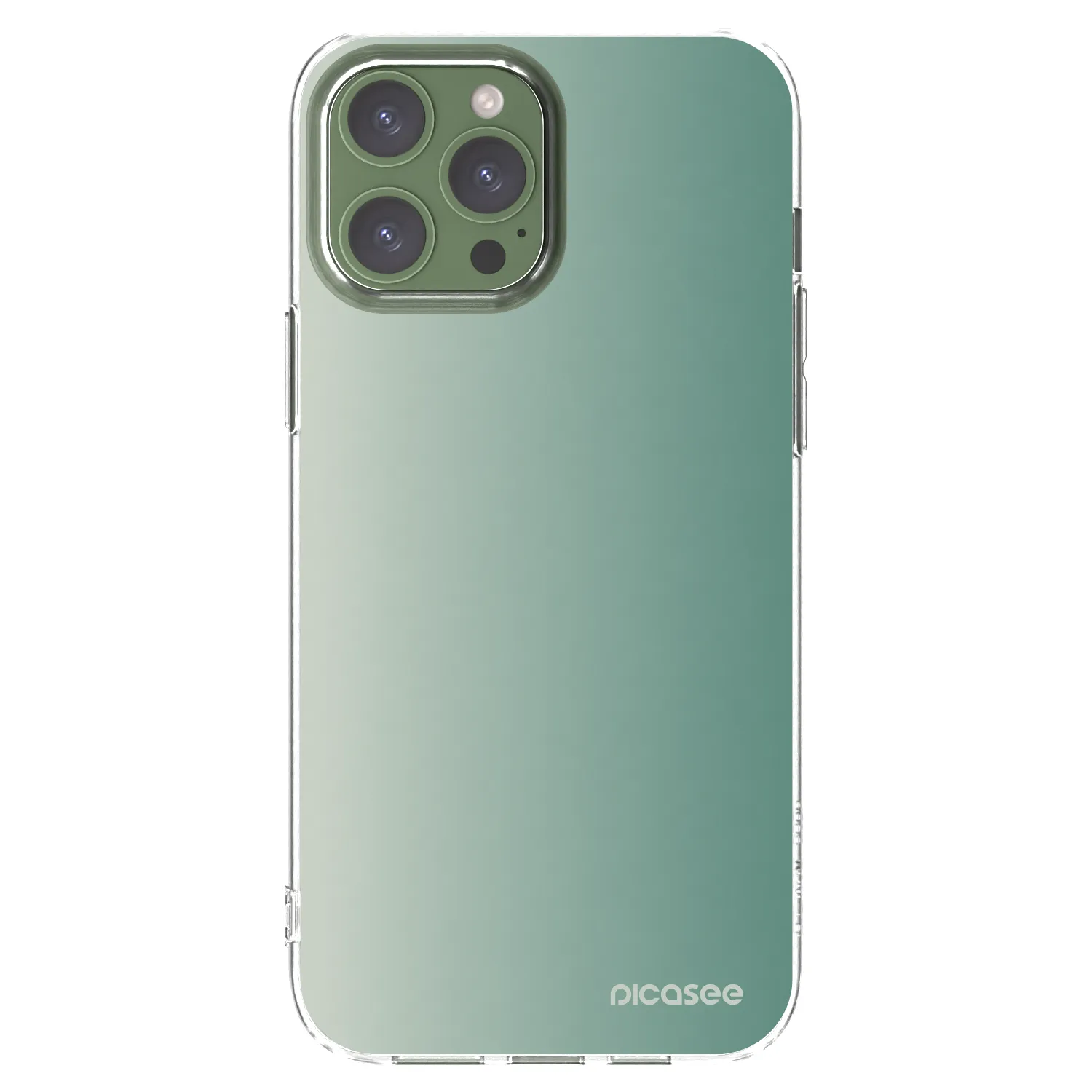 Picasee átlátszó szilikon tok az alábbi mobiltelefonokra Apple iPhone 13 Pro Max - Misty Sage