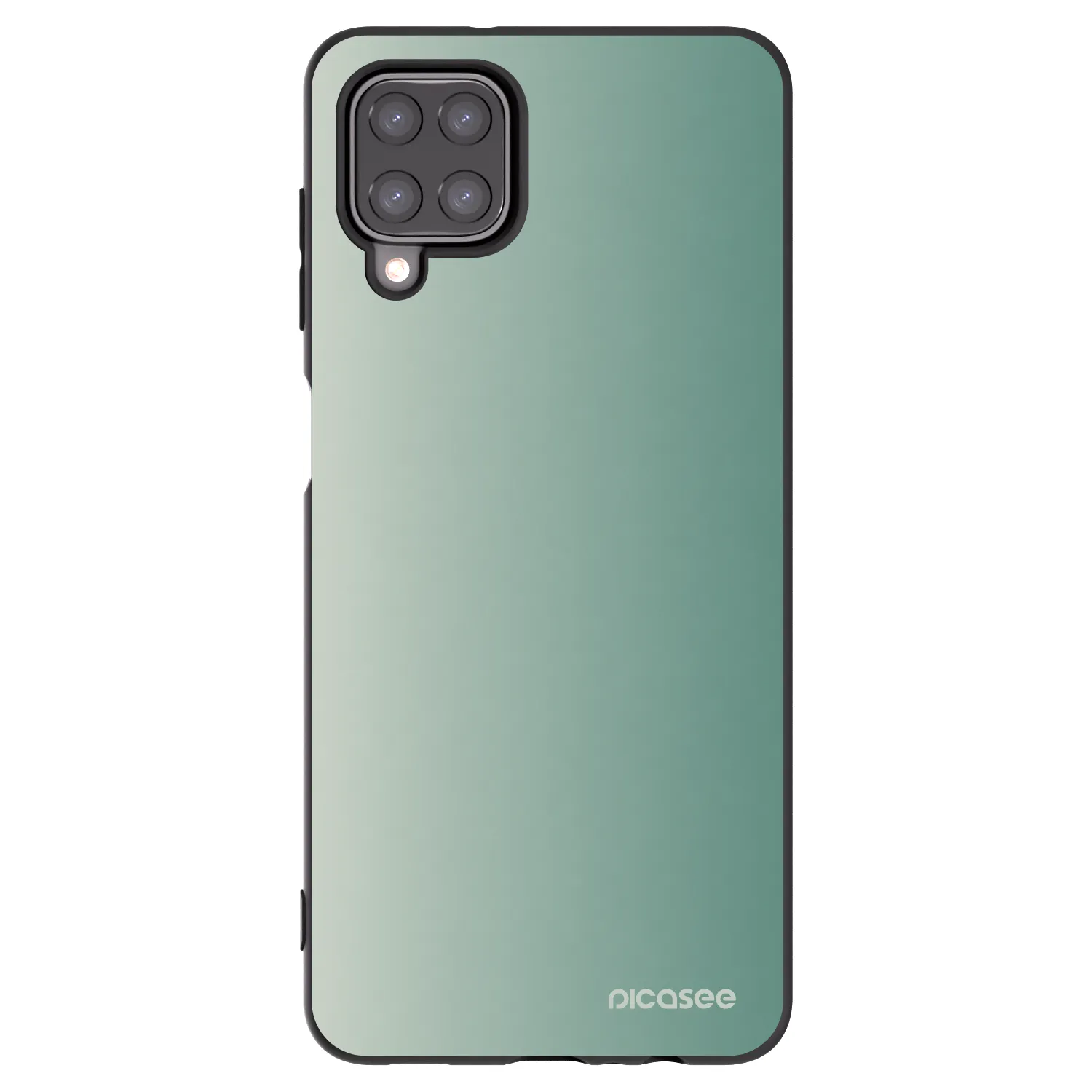 Picasee fekete szilikon tok az alábbi mobiltelefonokra Samsung Galaxy M12 M127F - Misty Sage