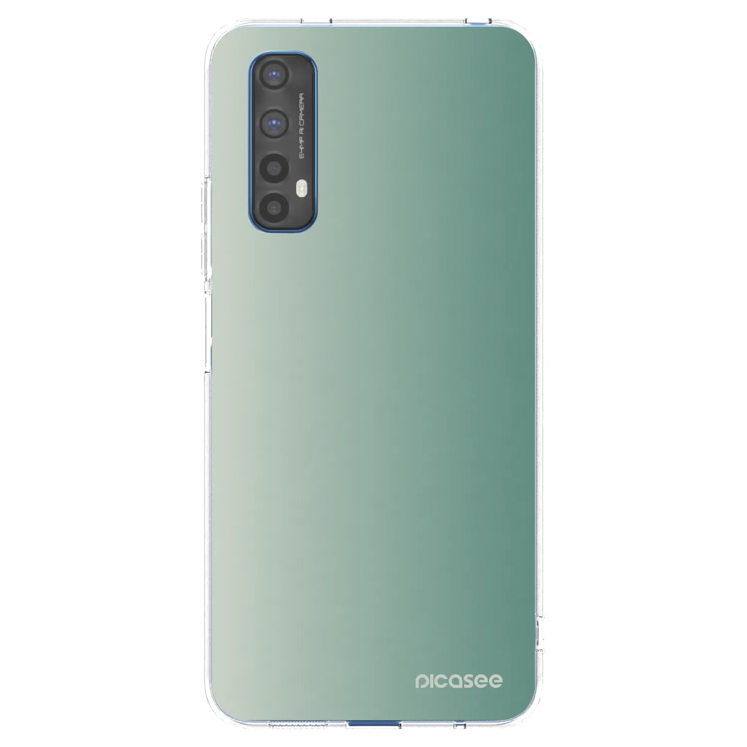 Picasee átlátszó szilikon tok az alábbi mobiltelefonokra Realme 7 - Misty Sage