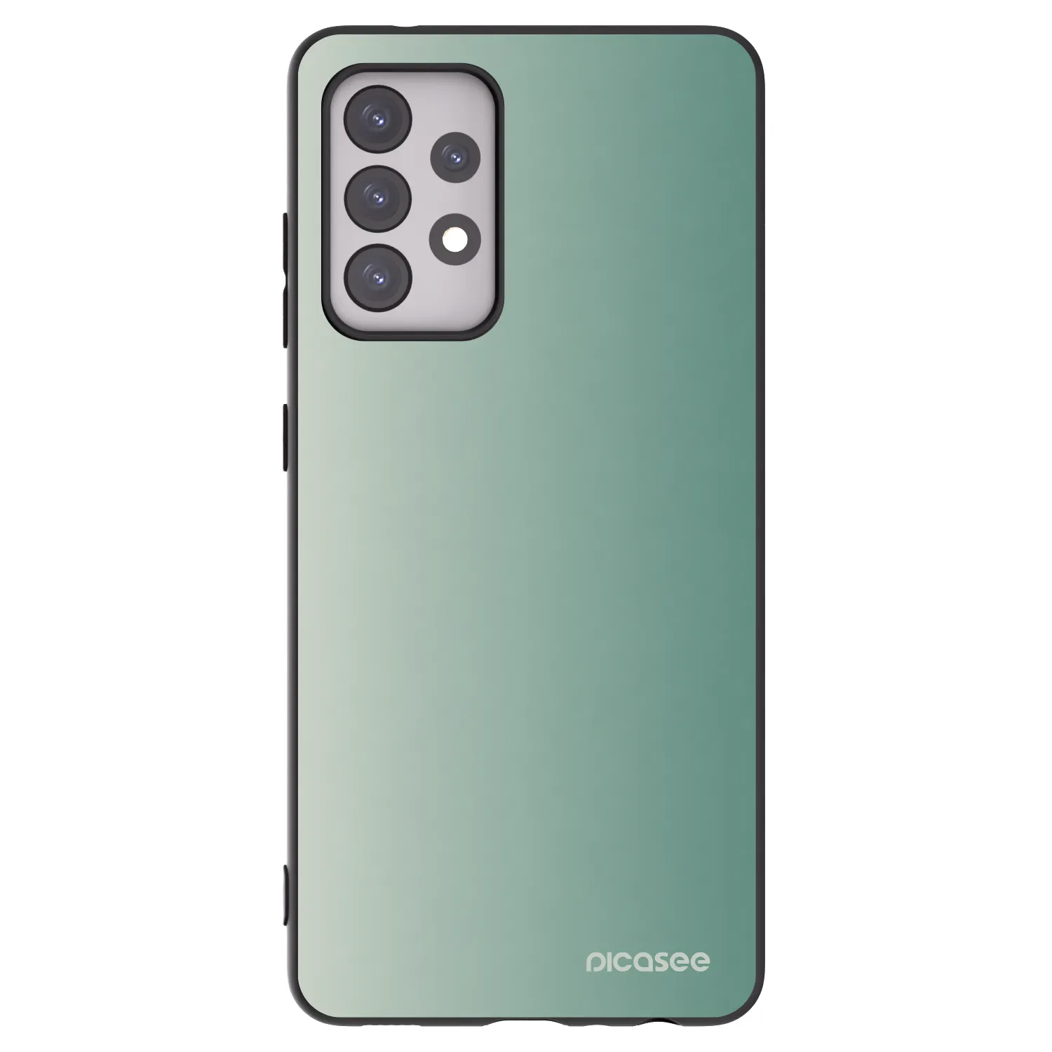 Picasee fekete szilikon tok az alábbi mobiltelefonokra Samsung Galaxy A52s 5G A528B - Misty Sage