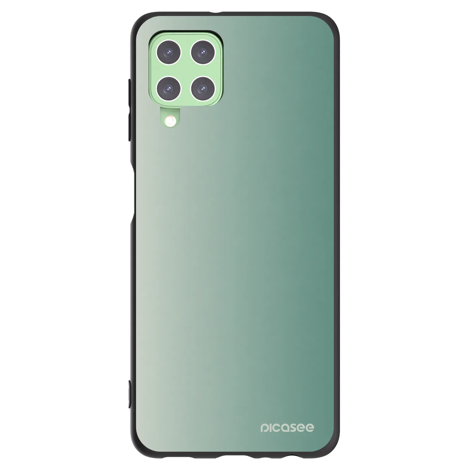 Picasee fekete szilikon tok az alábbi mobiltelefonokra Samsung Galaxy A22 A225F 4G - Misty Sage