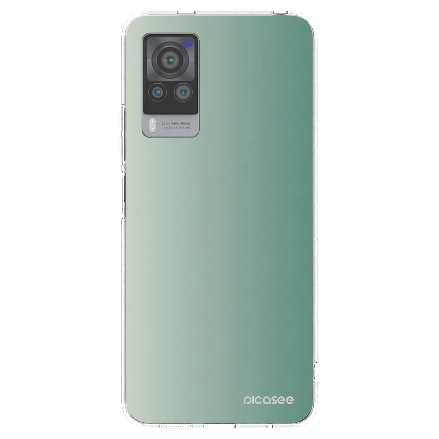 Picasee átlátszó szilikon tok az alábbi mobiltelefonokra Vivo X60 Pro 5G - Misty Sage