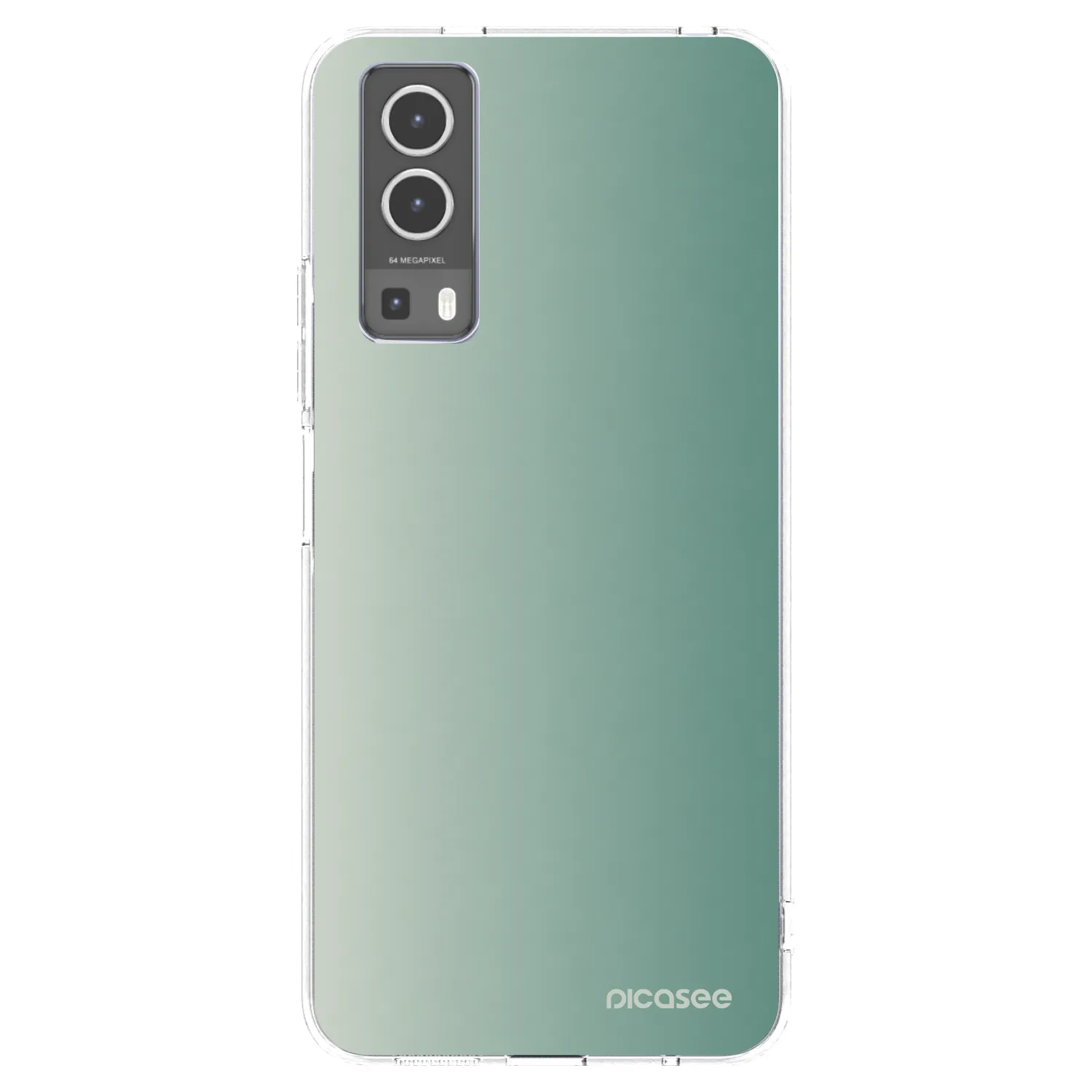 Picasee átlátszó szilikon tok az alábbi mobiltelefonokra Vivo Y72 5G - Misty Sage