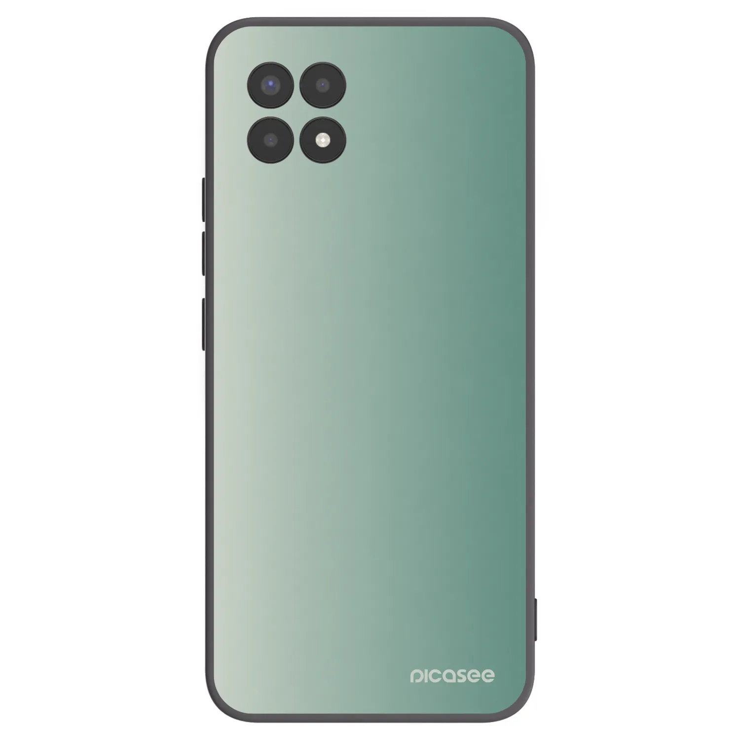 Picasee fekete szilikon tok az alábbi mobiltelefonokra Realme 8i - Misty Sage