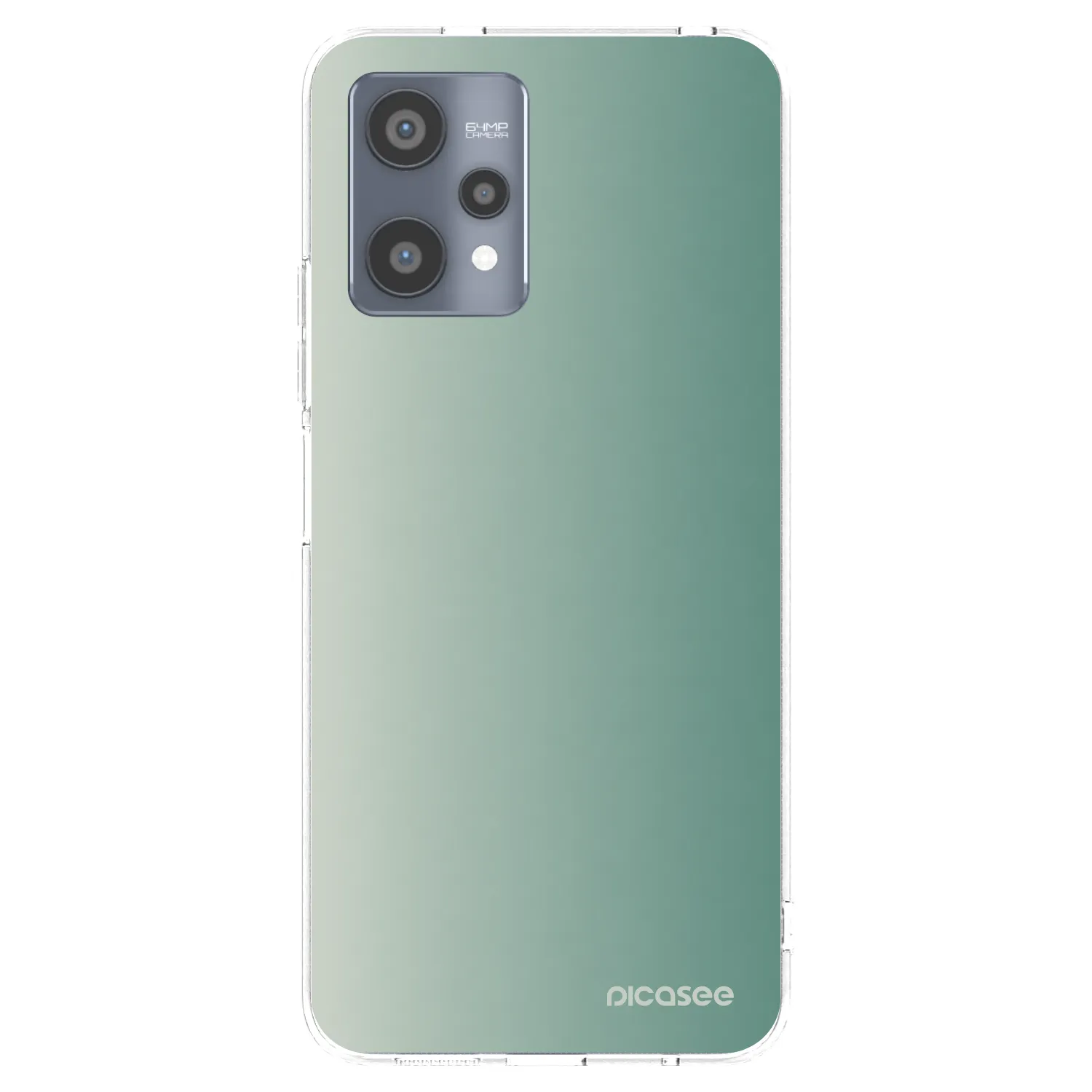 Picasee átlátszó szilikon tok az alábbi mobiltelefonokra Realme 9 Pro 5G - Misty Sage