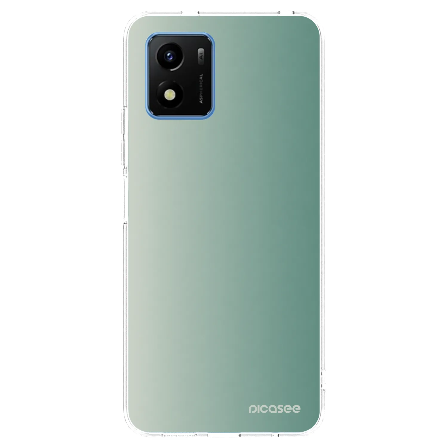 Picasee átlátszó szilikon tok az alábbi mobiltelefonokra Vivo Y01 - Misty Sage