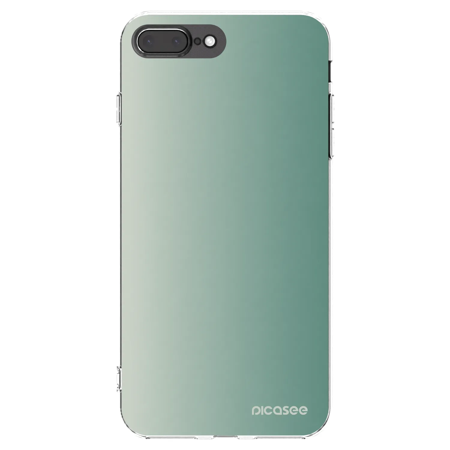 Picasee átlátszó szilikon tok az alábbi mobiltelefonokra Apple iPhone 8 Plus - Misty Sage