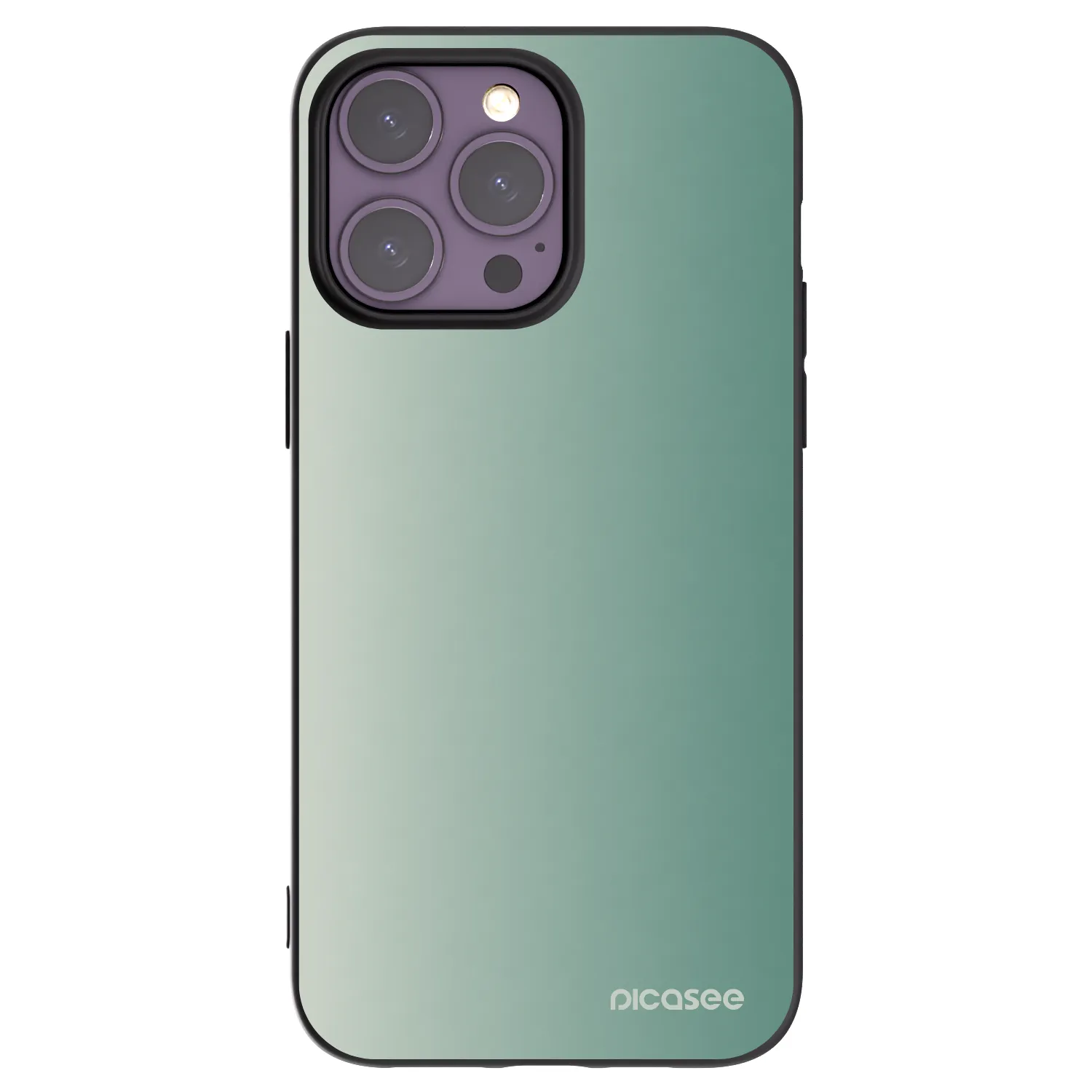 Picasee fekete szilikon tok az alábbi mobiltelefonokra Apple iPhone 14 Pro Max - Misty Sage