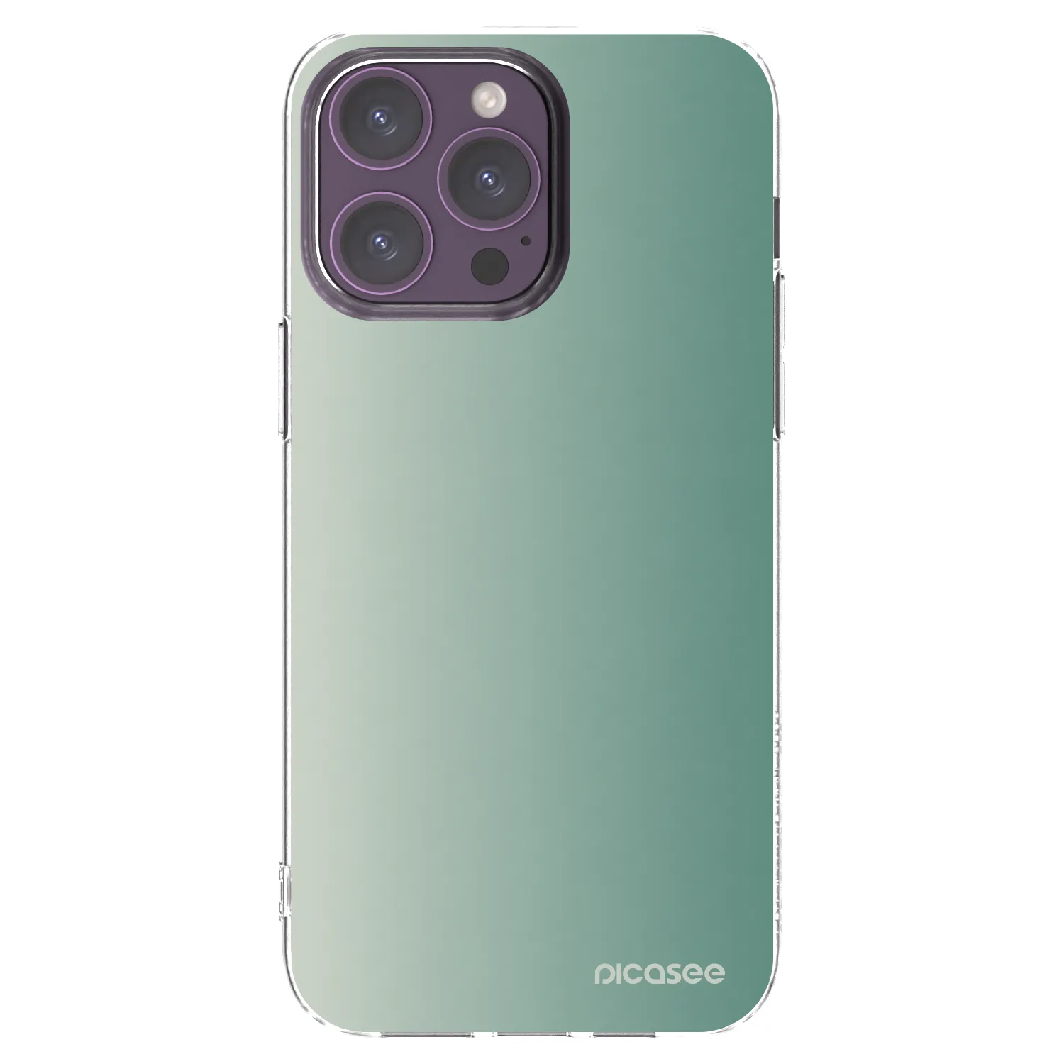 Picasee átlátszó szilikon tok az alábbi mobiltelefonokra Apple iPhone 14 Pro Max - Misty Sage