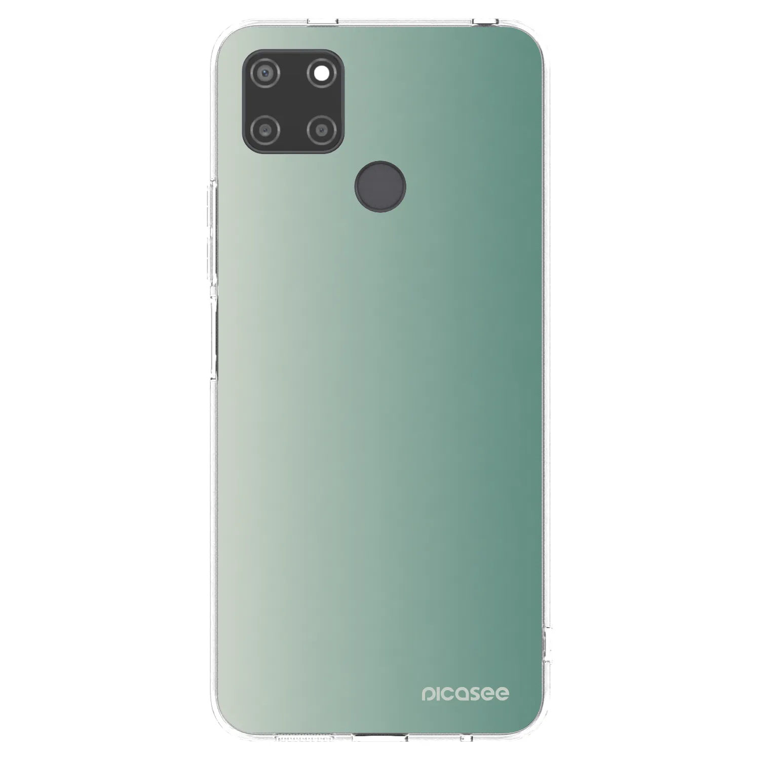 Picasee átlátszó szilikon tok az alábbi mobiltelefonokra Realme C21Y - Misty Sage