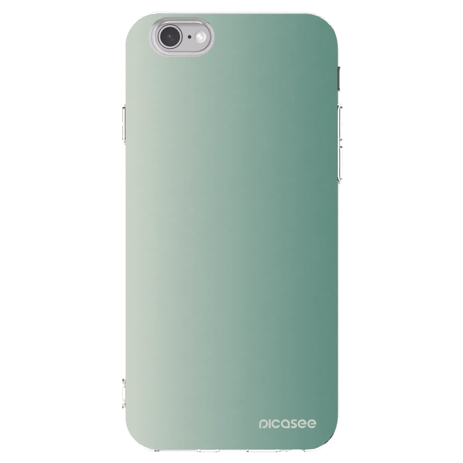 Picasee átlátszó szilikon tok az alábbi mobiltelefonokra Apple iPhone 6/6S - Misty Sage