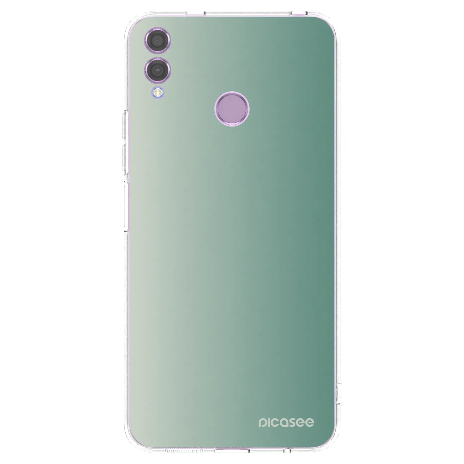 Picasee átlátszó szilikon tok az alábbi mobiltelefonokra Honor 8X - Misty Sage