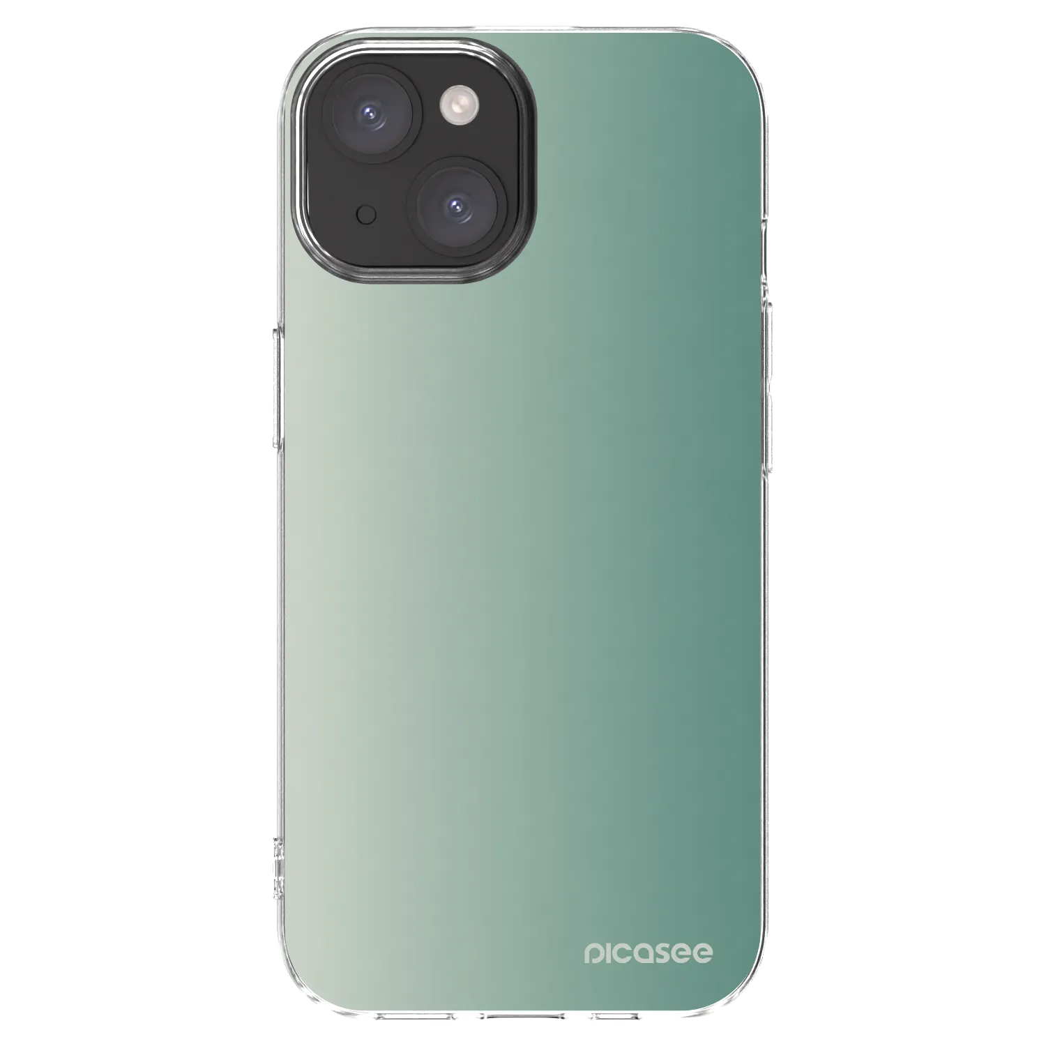 Picasee átlátszó szilikon tok az alábbi mobiltelefonokra Apple iPhone 15 - Misty Sage