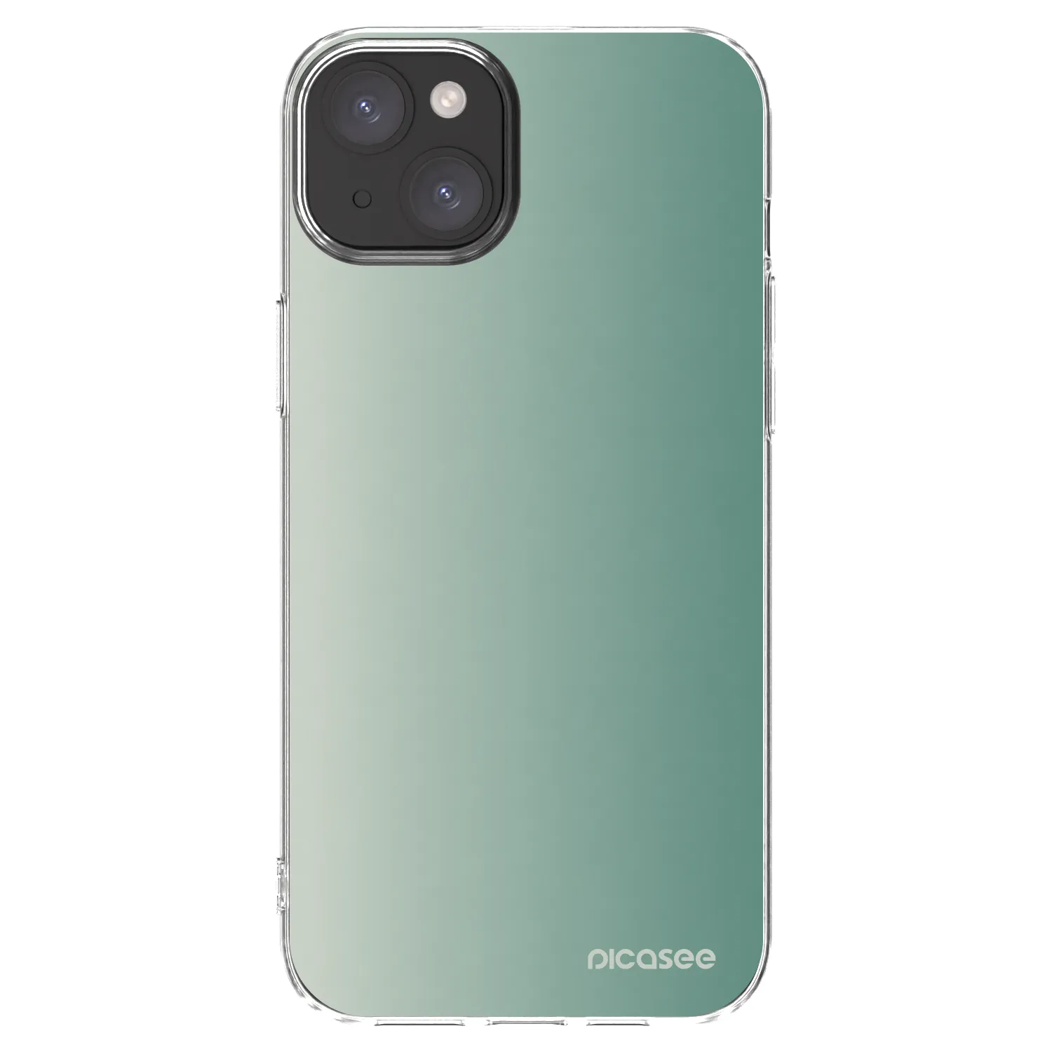 Picasee átlátszó szilikon tok az alábbi mobiltelefonokra Apple iPhone 15 Plus - Misty Sage