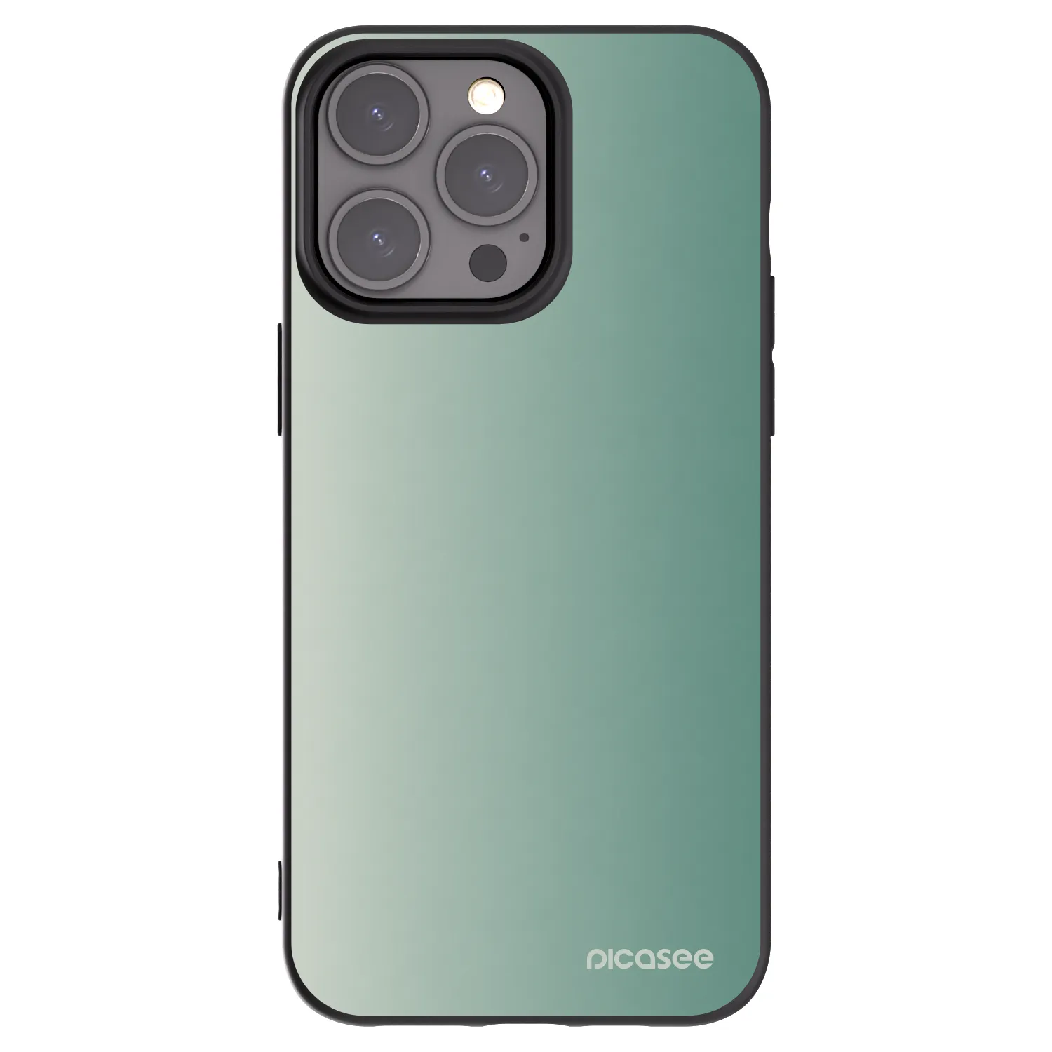 Picasee fekete szilikon tok az alábbi mobiltelefonokra Apple iPhone 15 Pro Max - Misty Sage