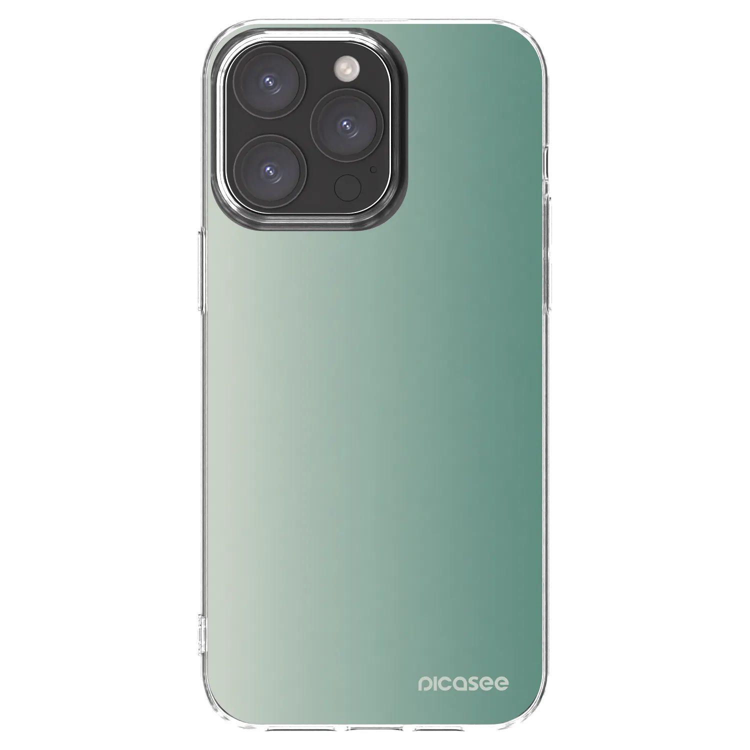 Picasee átlátszó szilikon tok az alábbi mobiltelefonokra Apple iPhone 15 Pro Max - Misty Sage