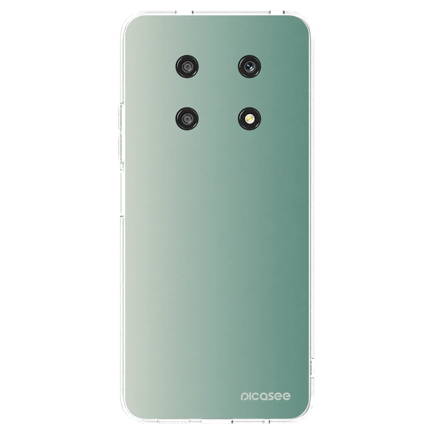 Picasee átlátszó szilikon tok az alábbi mobiltelefonokra Honor Magic4 Lite 5G - Misty Sage