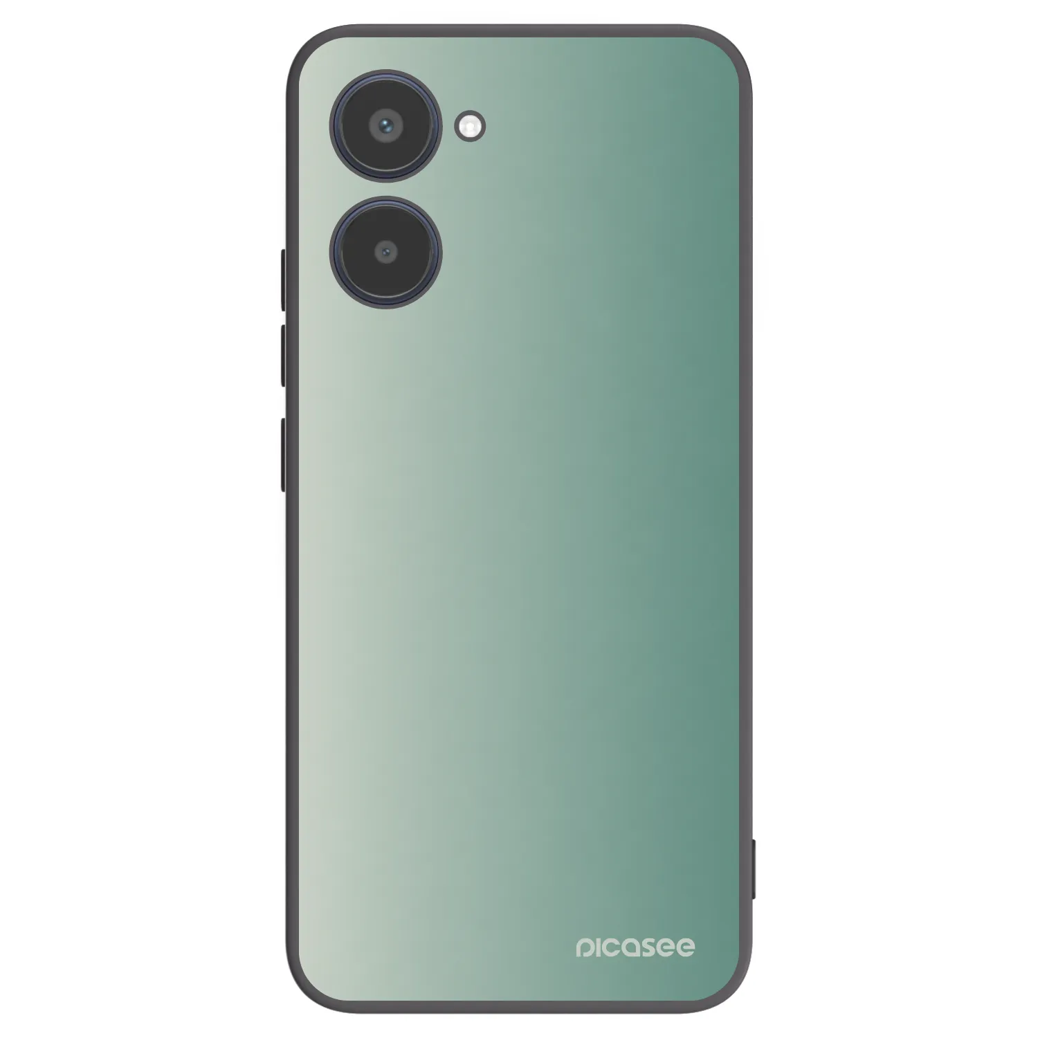 Picasee fekete szilikon tok az alábbi mobiltelefonokra Realme 10 4G - Misty Sage