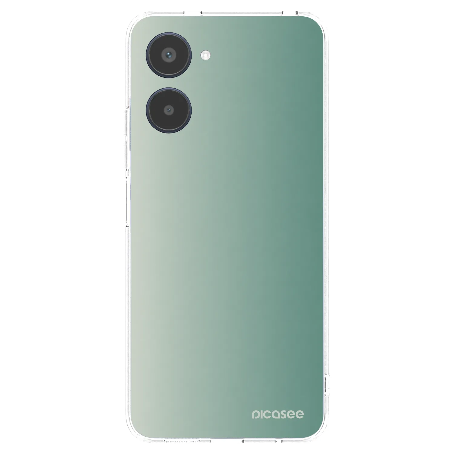 Picasee átlátszó szilikon tok az alábbi mobiltelefonokra Realme 10 4G - Misty Sage