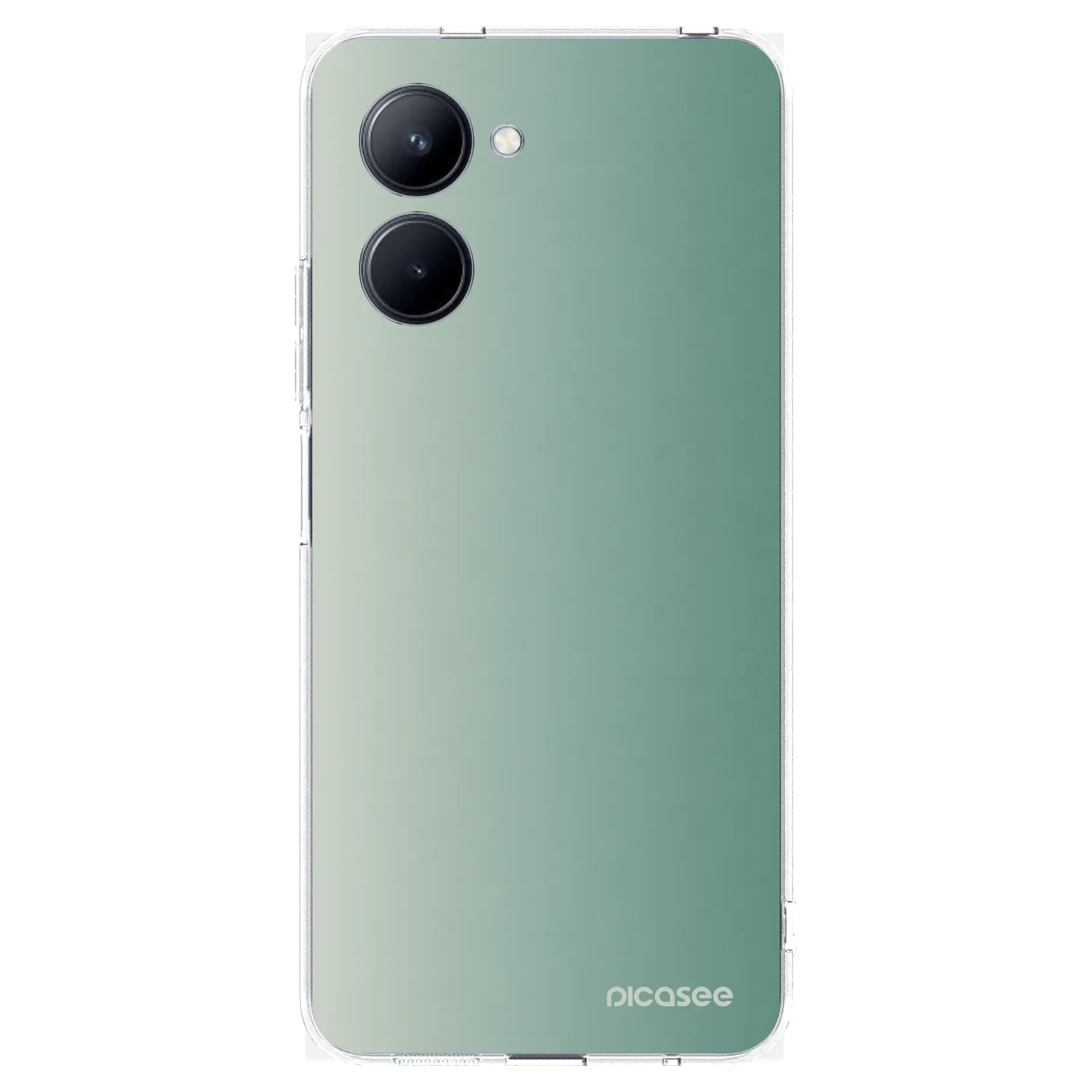 Picasee átlátszó szilikon tok az alábbi mobiltelefonokra Realme C33 (2023) - Misty Sage