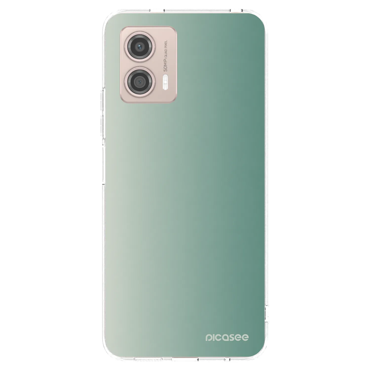 Picasee átlátszó szilikon tok az alábbi mobiltelefonokra Motorola Moto G53 5G - Misty Sage
