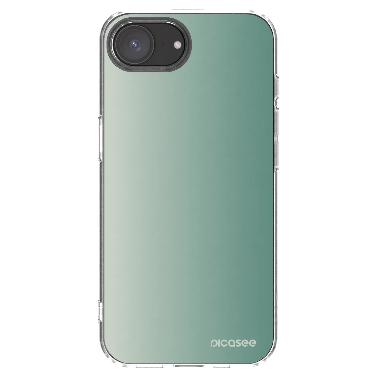 Picasee átlátszó szilikon tok az alábbi mobiltelefonokra Apple iPhone 16e - Misty Sage