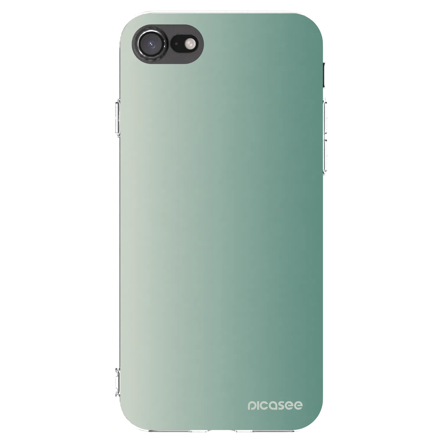 Picasee átlátszó szilikon tok az alábbi mobiltelefonokra Apple iPhone 7 - Misty Sage