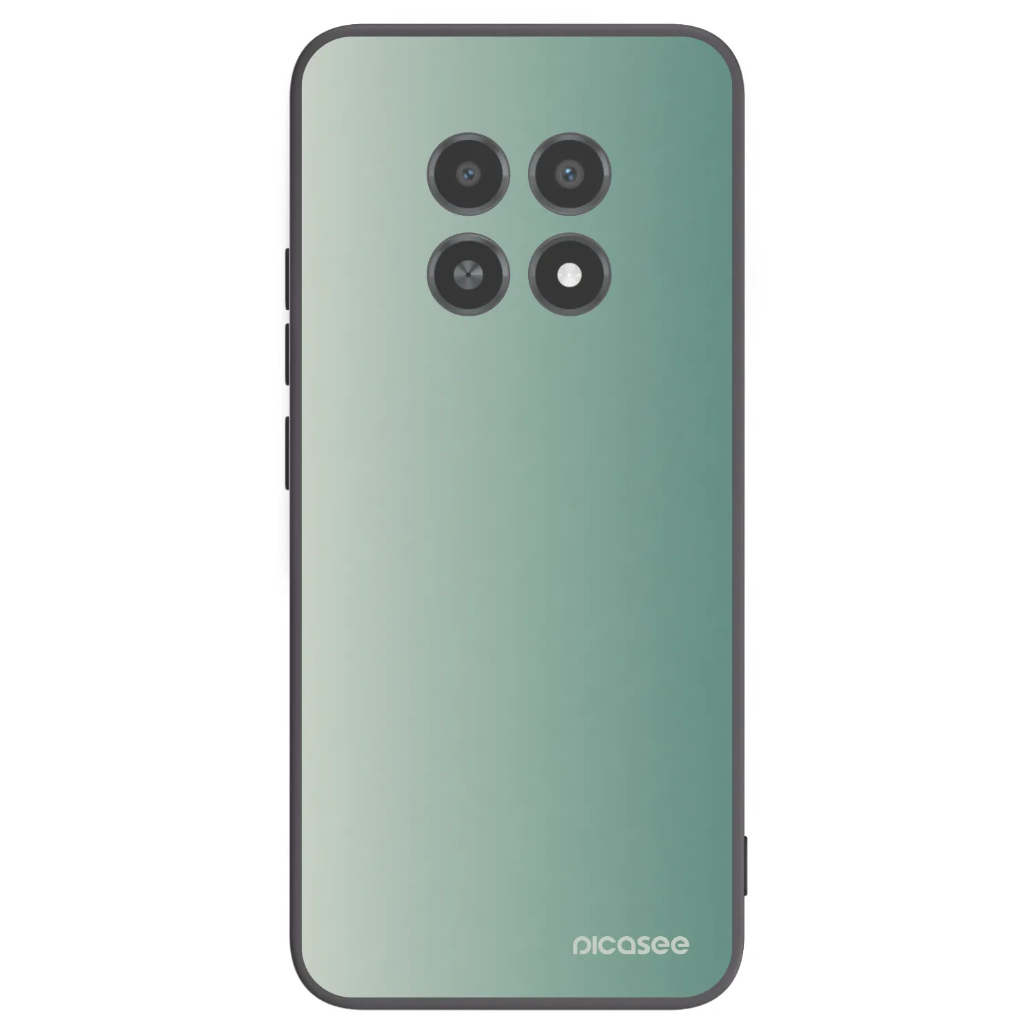 Picasee fekete szilikon tok az alábbi mobiltelefonokra Realme 12X - Misty Sage