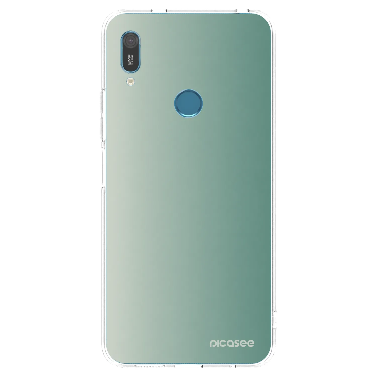 Picasee átlátszó szilikon tok az alábbi mobiltelefonokra Huawei Y6 2019 - Misty Sage