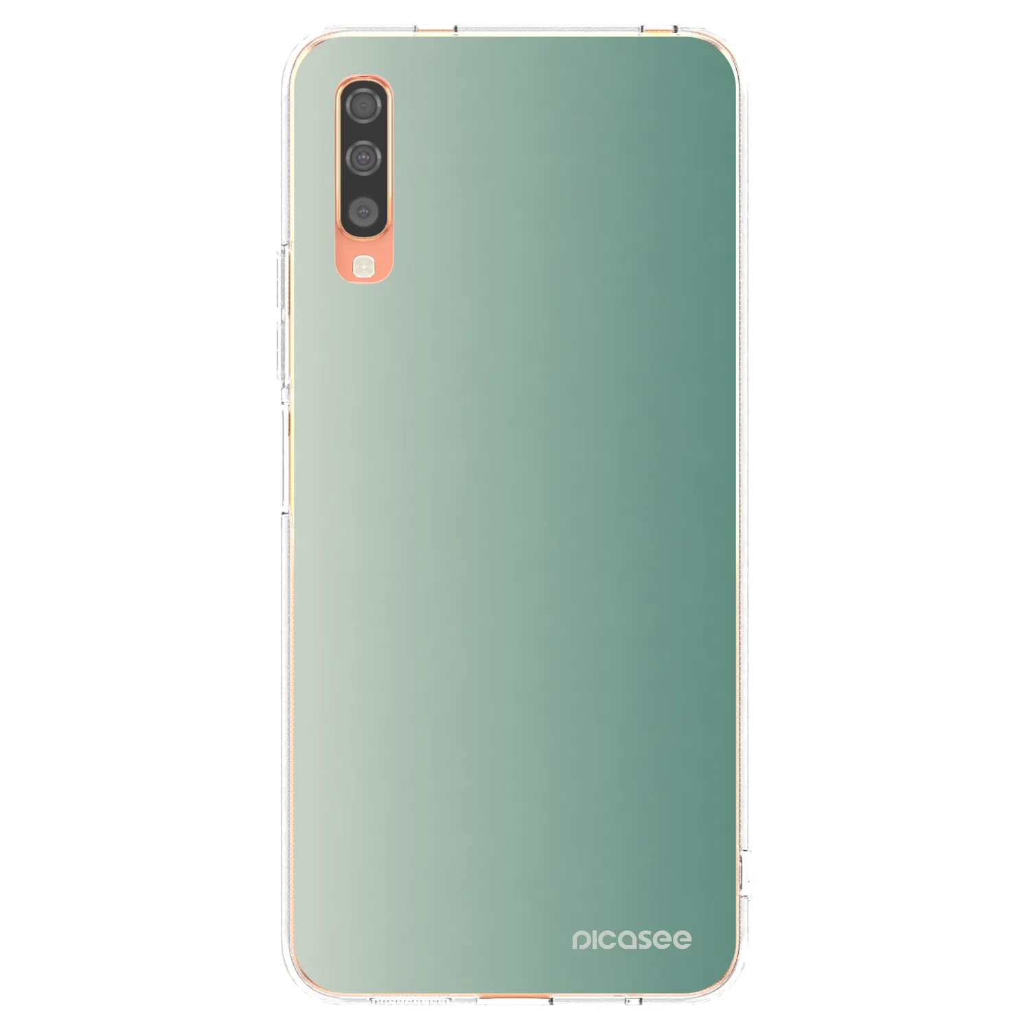 Picasee átlátszó szilikon tok az alábbi mobiltelefonokra Samsung Galaxy A70 A705F - Misty Sage