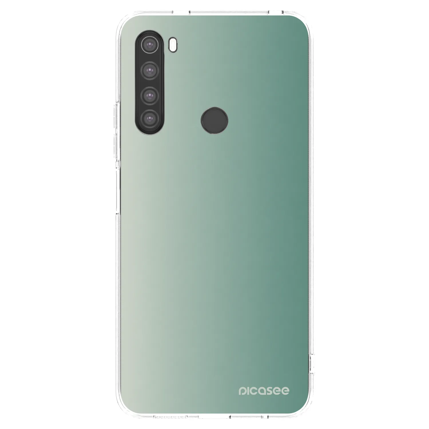 Picasee átlátszó szilikon tok az alábbi mobiltelefonokra Xiaomi Redmi Note 8 - Misty Sage