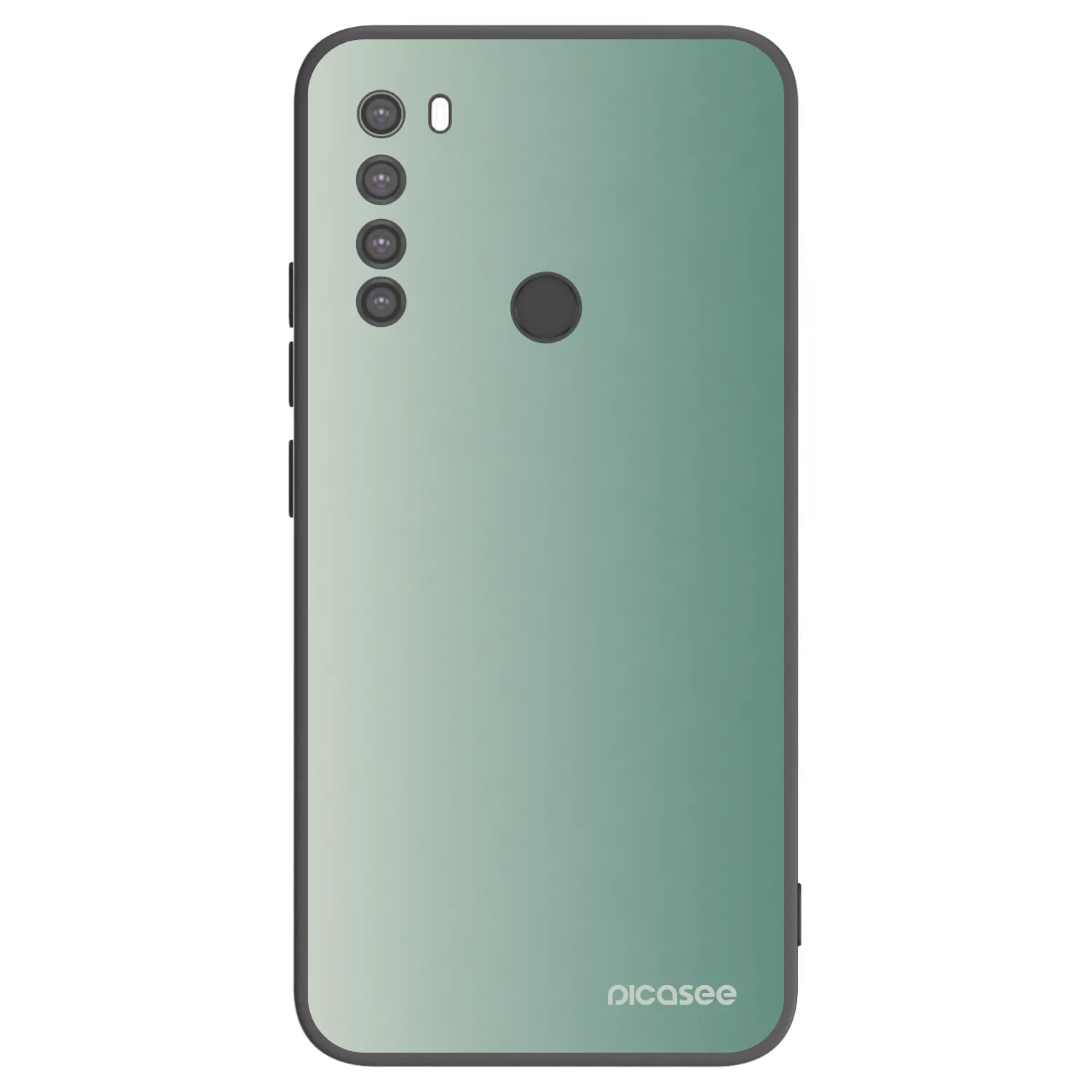 Picasee fekete szilikon tok az alábbi mobiltelefonokra Xiaomi Redmi Note 8 - Misty Sage