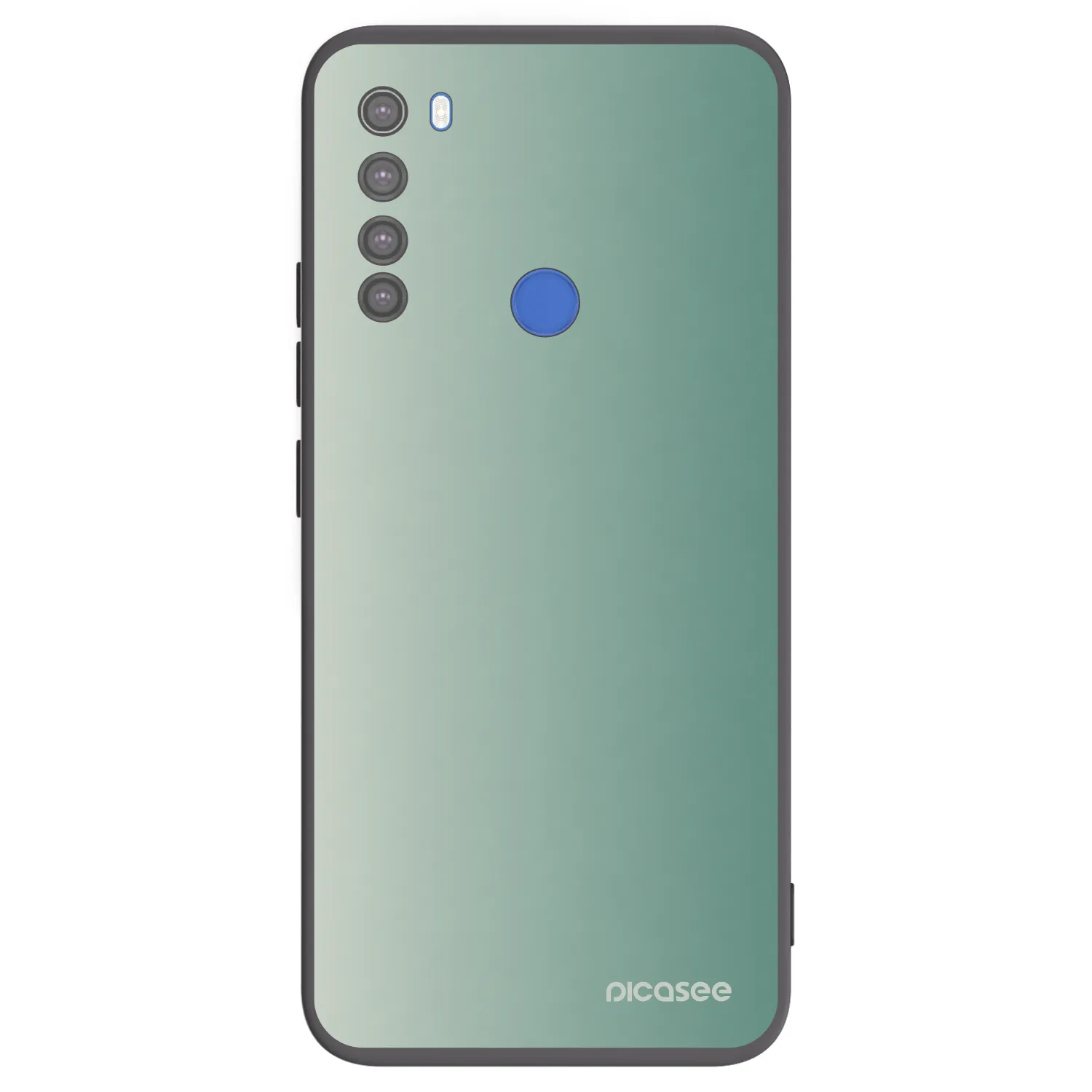 Picasee fekete szilikon tok az alábbi mobiltelefonokra Xiaomi Redmi Note 8T - Misty Sage