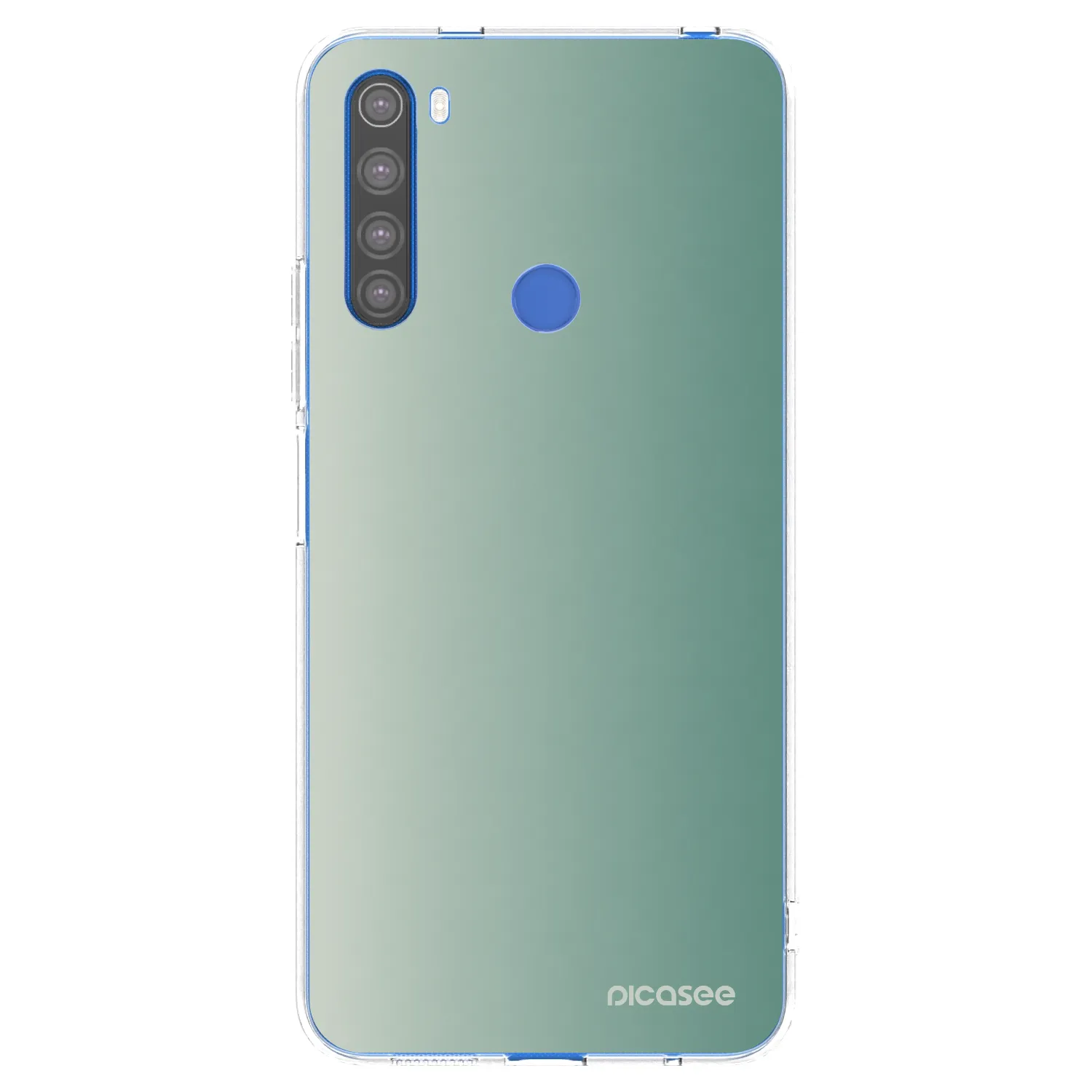 Picasee átlátszó szilikon tok az alábbi mobiltelefonokra Xiaomi Redmi Note 8T - Misty Sage