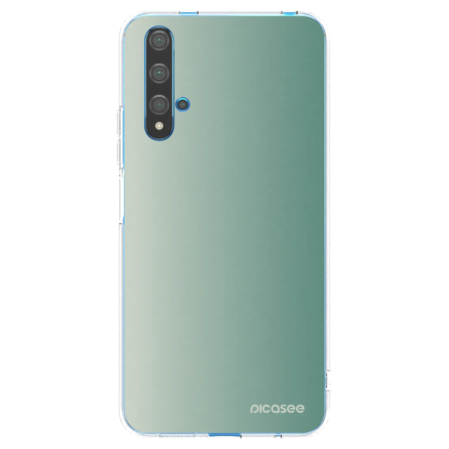 Picasee átlátszó szilikon tok az alábbi mobiltelefonokra Huawei Nova 5T - Misty Sage