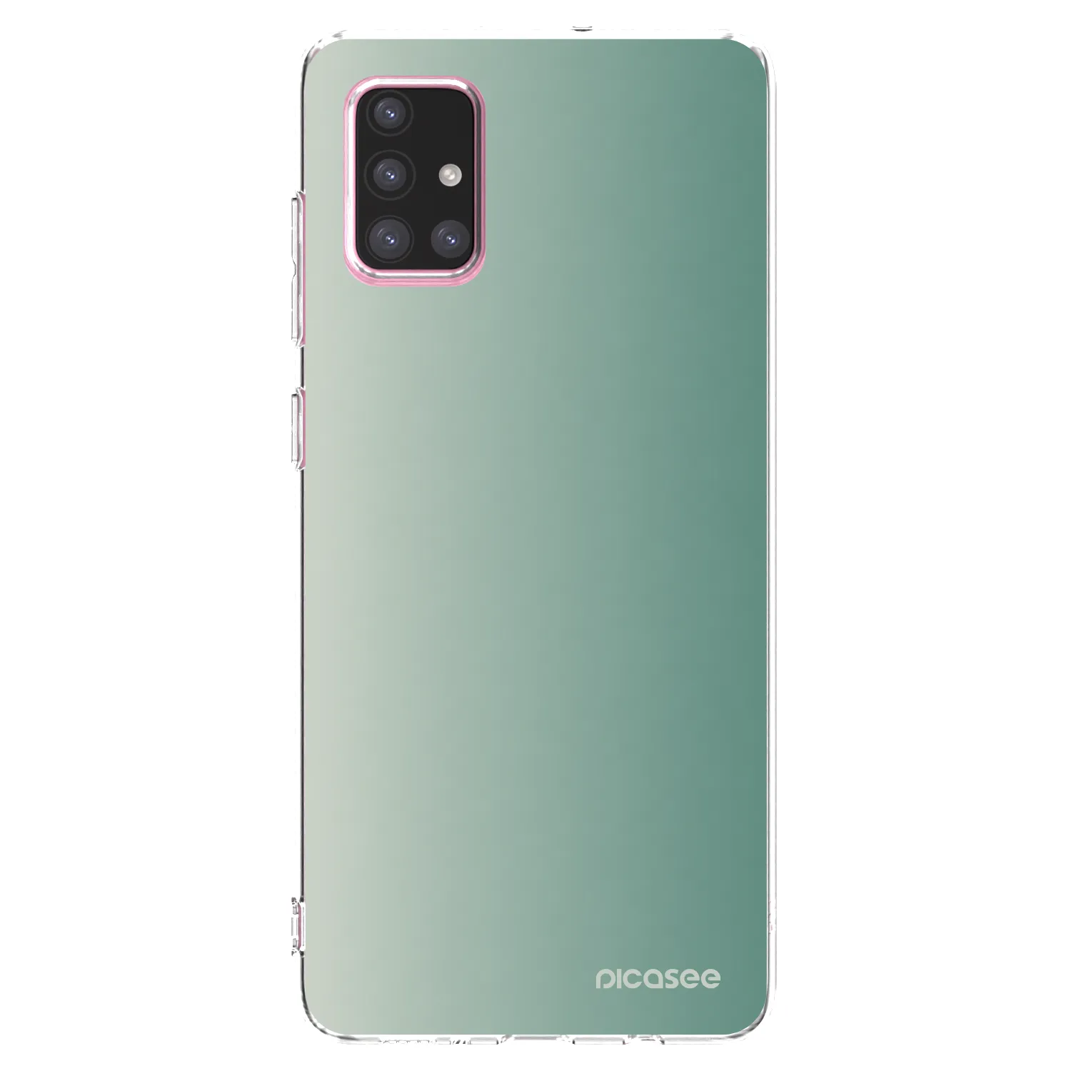 Picasee átlátszó szilikon tok az alábbi mobiltelefonokra Samsung Galaxy A71 A715F - Misty Sage