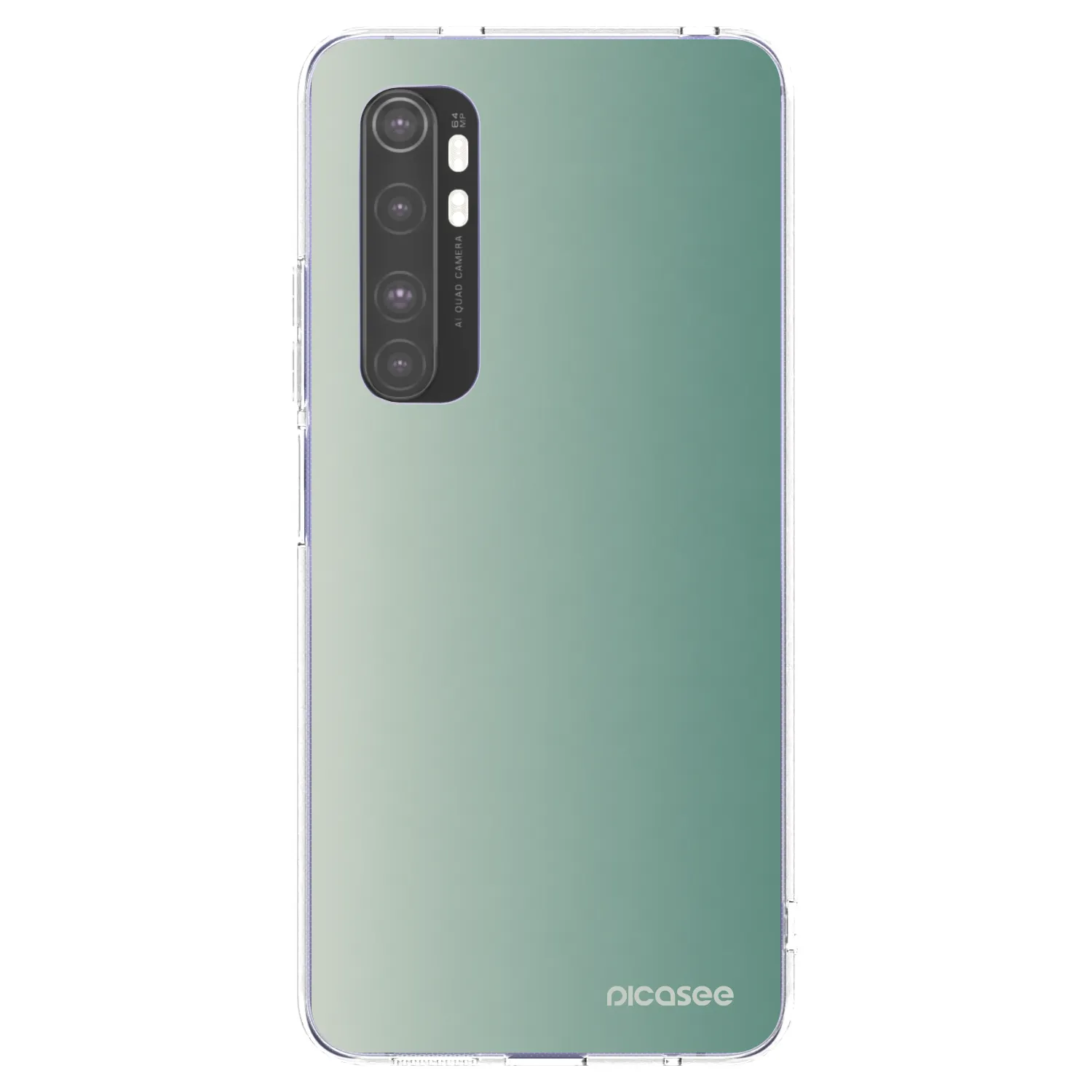 Picasee átlátszó szilikon tok az alábbi mobiltelefonokra Xiaomi Mi Note 10 Lite - Misty Sage