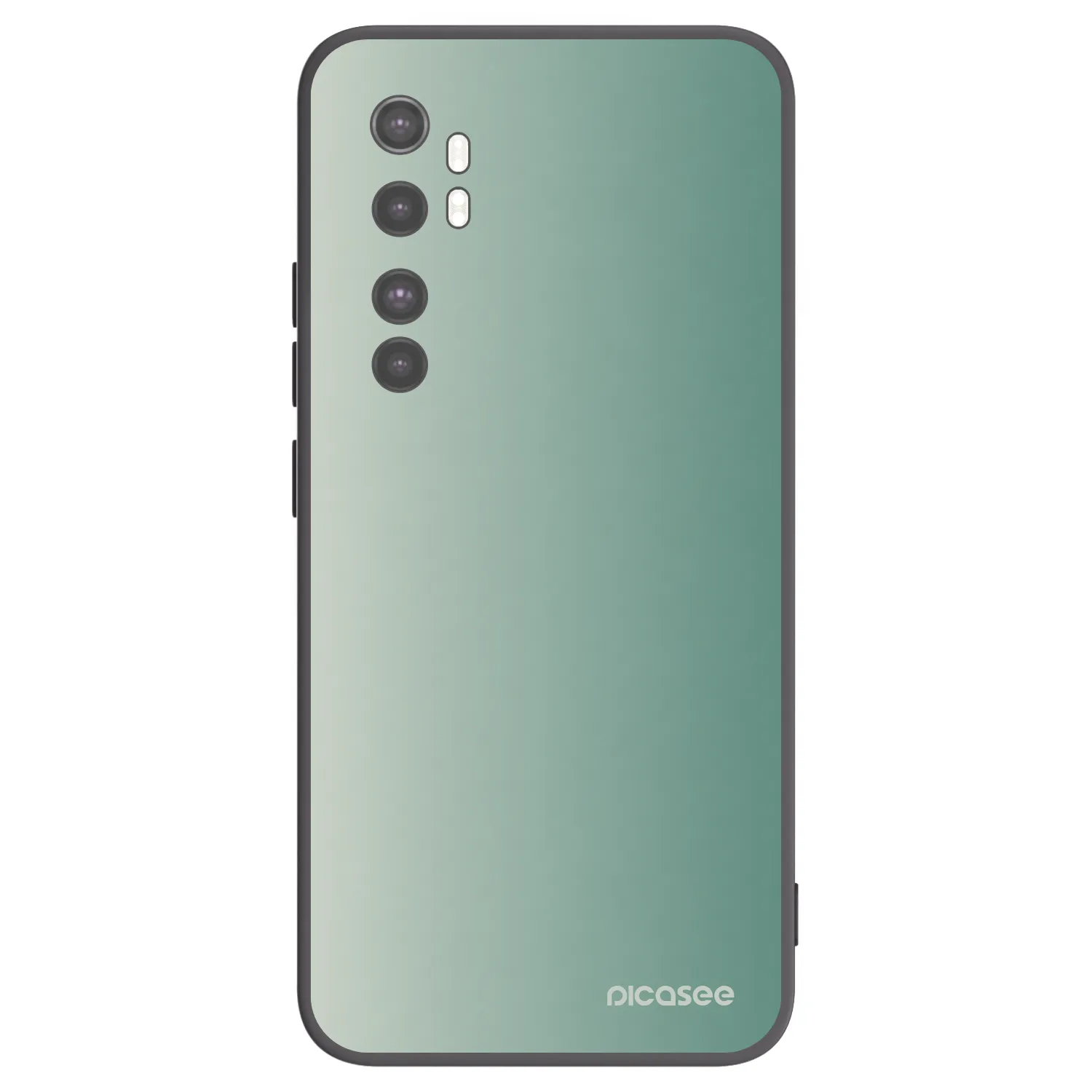 Picasee fekete szilikon tok az alábbi mobiltelefonokra Xiaomi Mi Note 10 Lite - Misty Sage