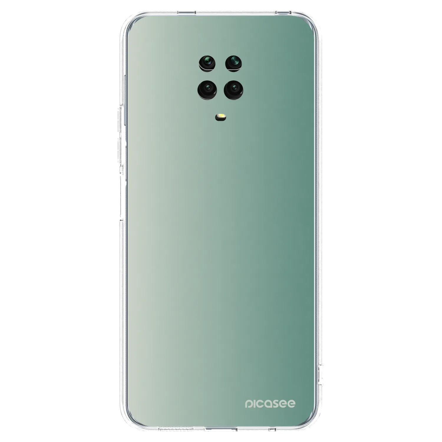 Picasee átlátszó szilikon tok az alábbi mobiltelefonokra Xiaomi Redmi Note 9S - Misty Sage