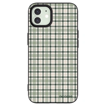 Picasee fekete szilikon tok az alábbi mobiltelefonokra Apple iPhone 12 - Sage Tartan