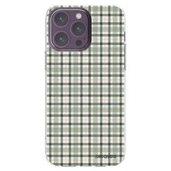 Picasee átlátszó szilikon tok az alábbi mobiltelefonokra Apple iPhone 14 Pro Max - Sage Tartan